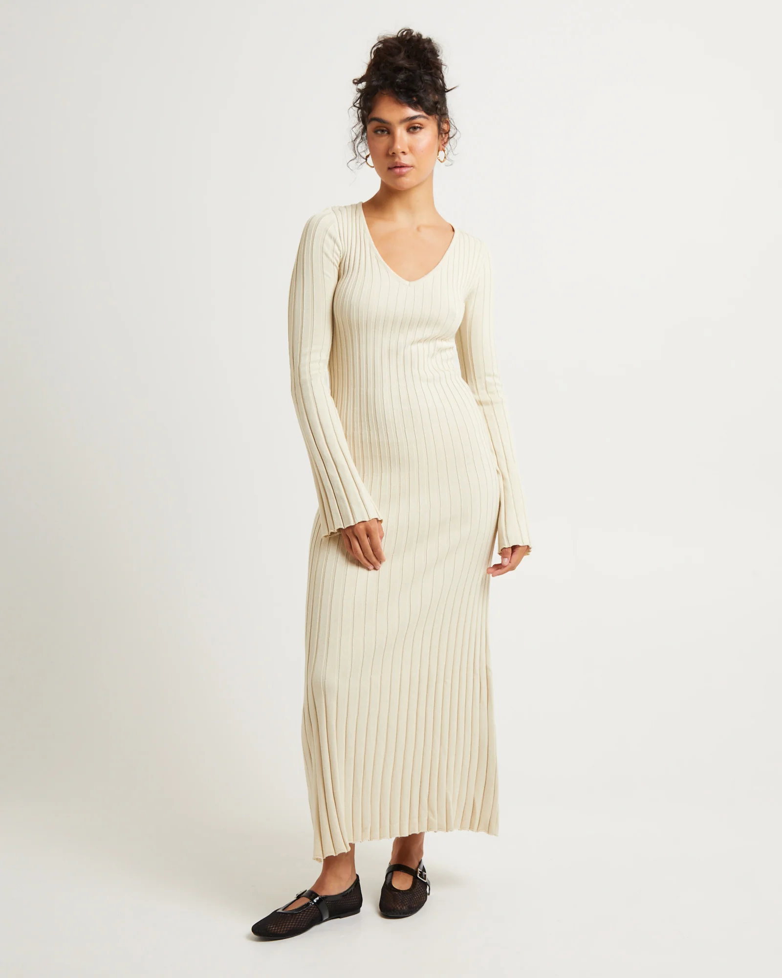 Sophie Long Sleeve Rib Knit Dress
