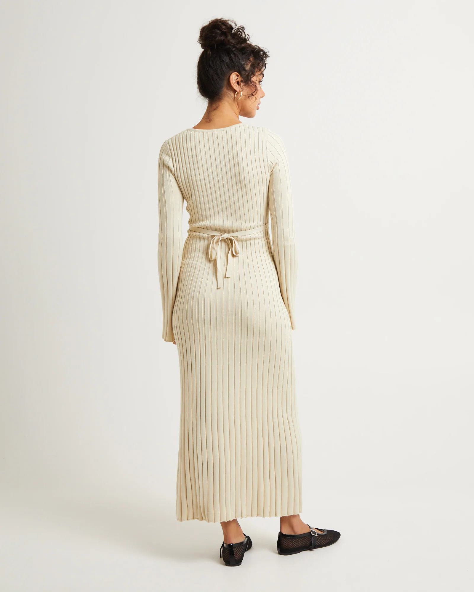 Sophie Long Sleeve Rib Knit Dress - Image 2