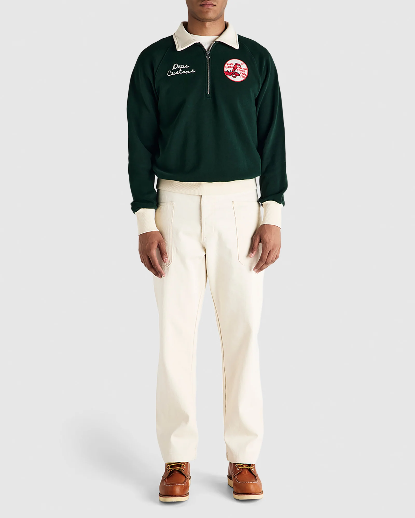 Specter Quarter Zip Polo Sweatshirt - Image 3