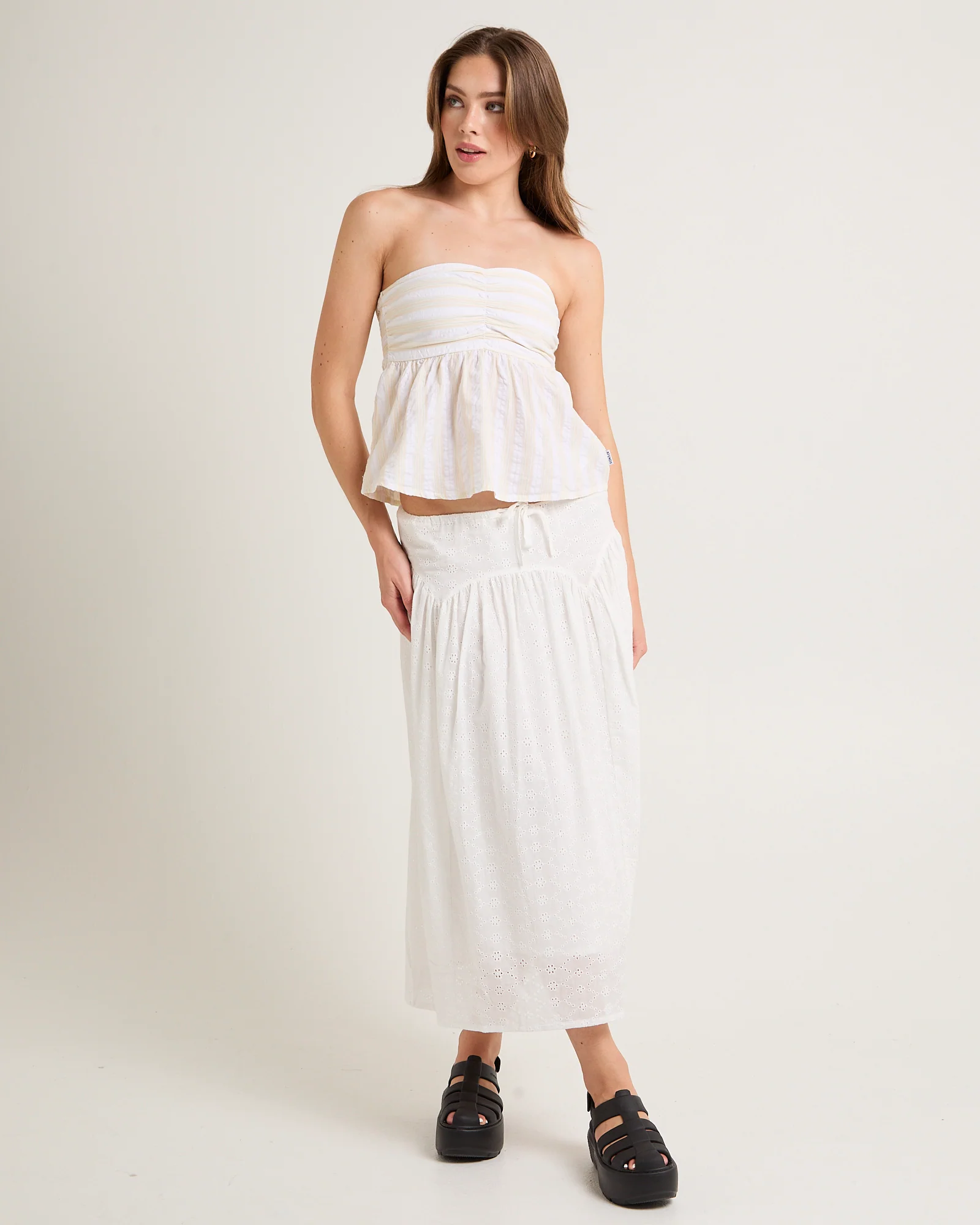 Splice Strapless Top