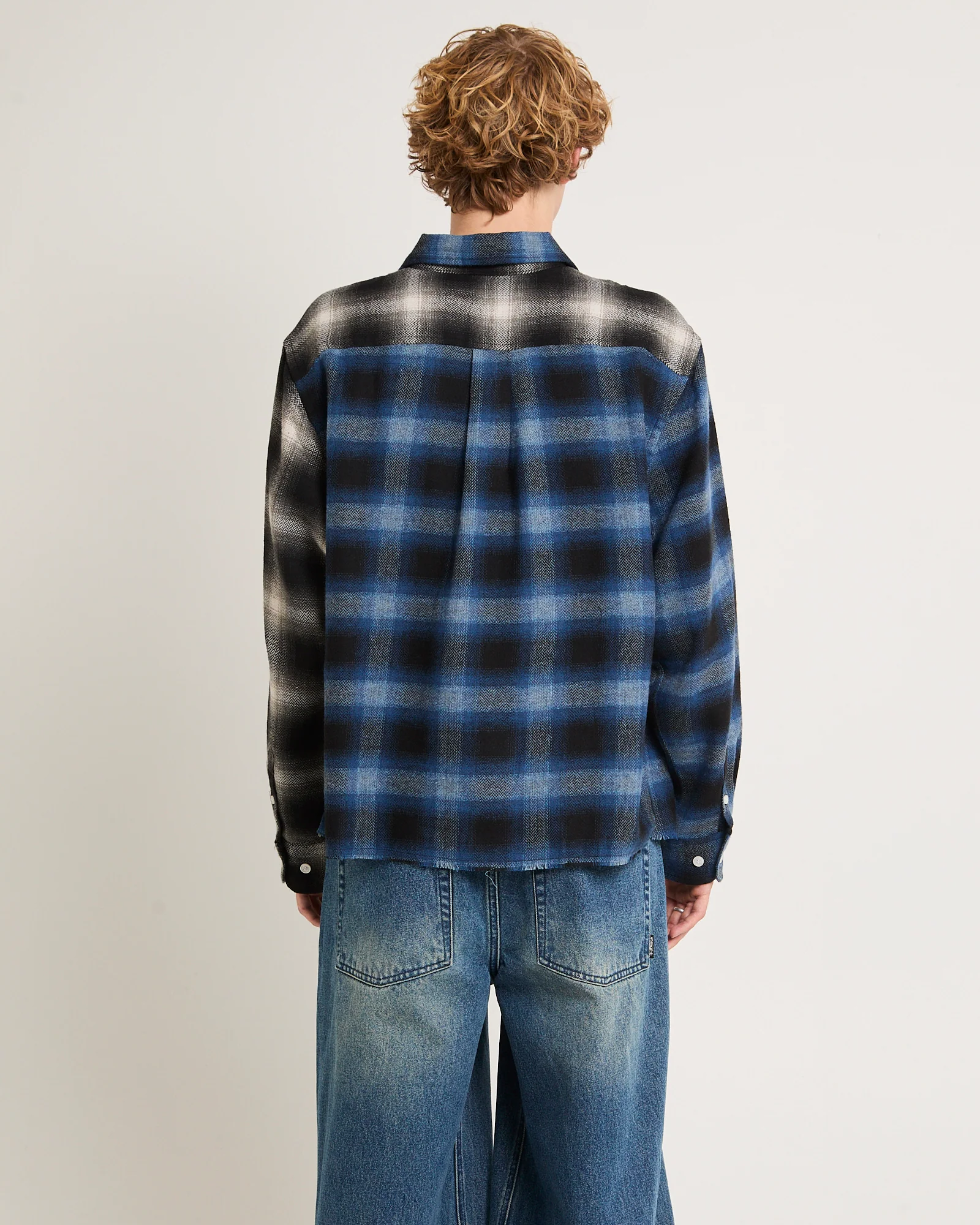 Split Flannel Long Sleeve Shirt - Image 2