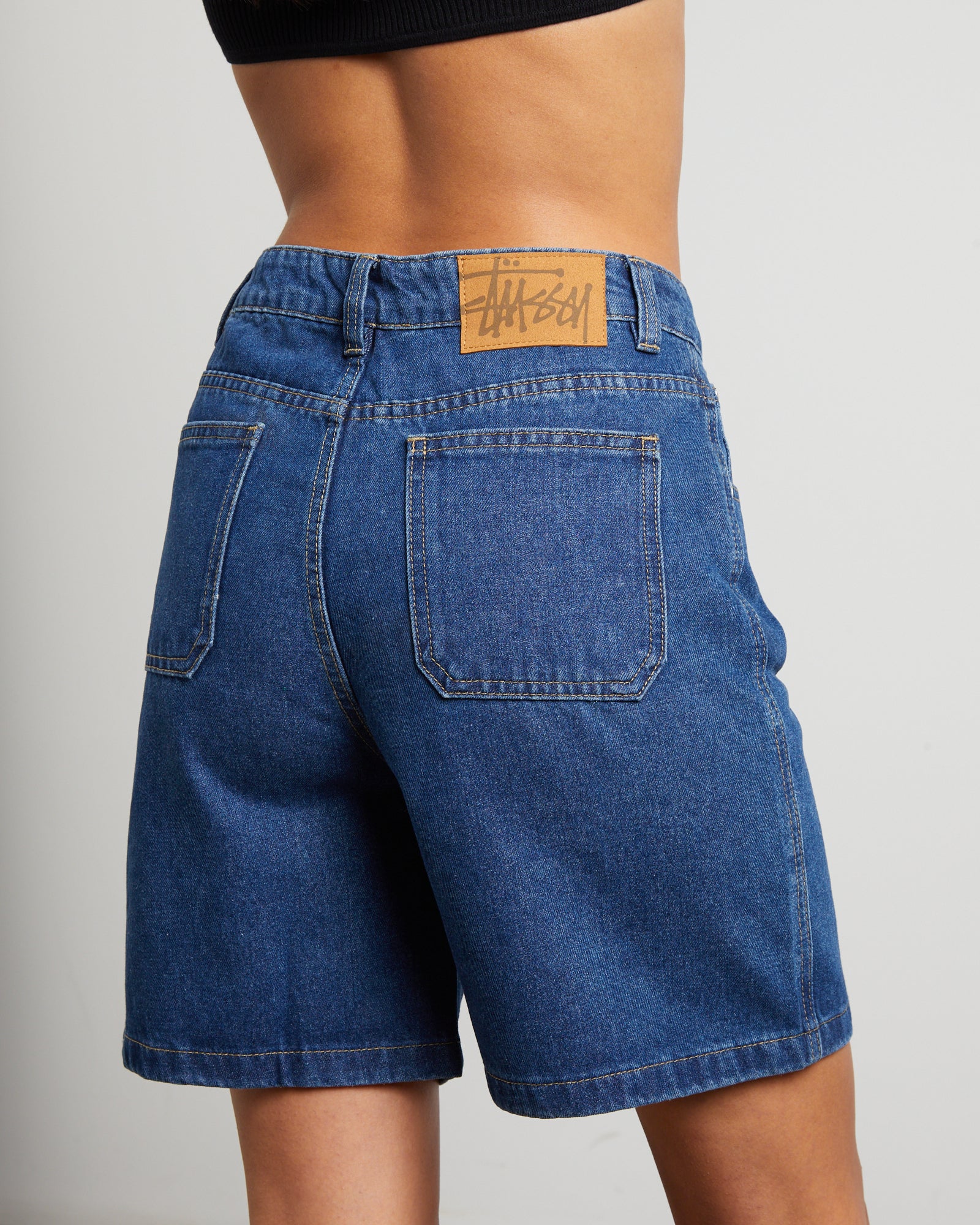 SS Link Denim Shorts in Dark - Image 5