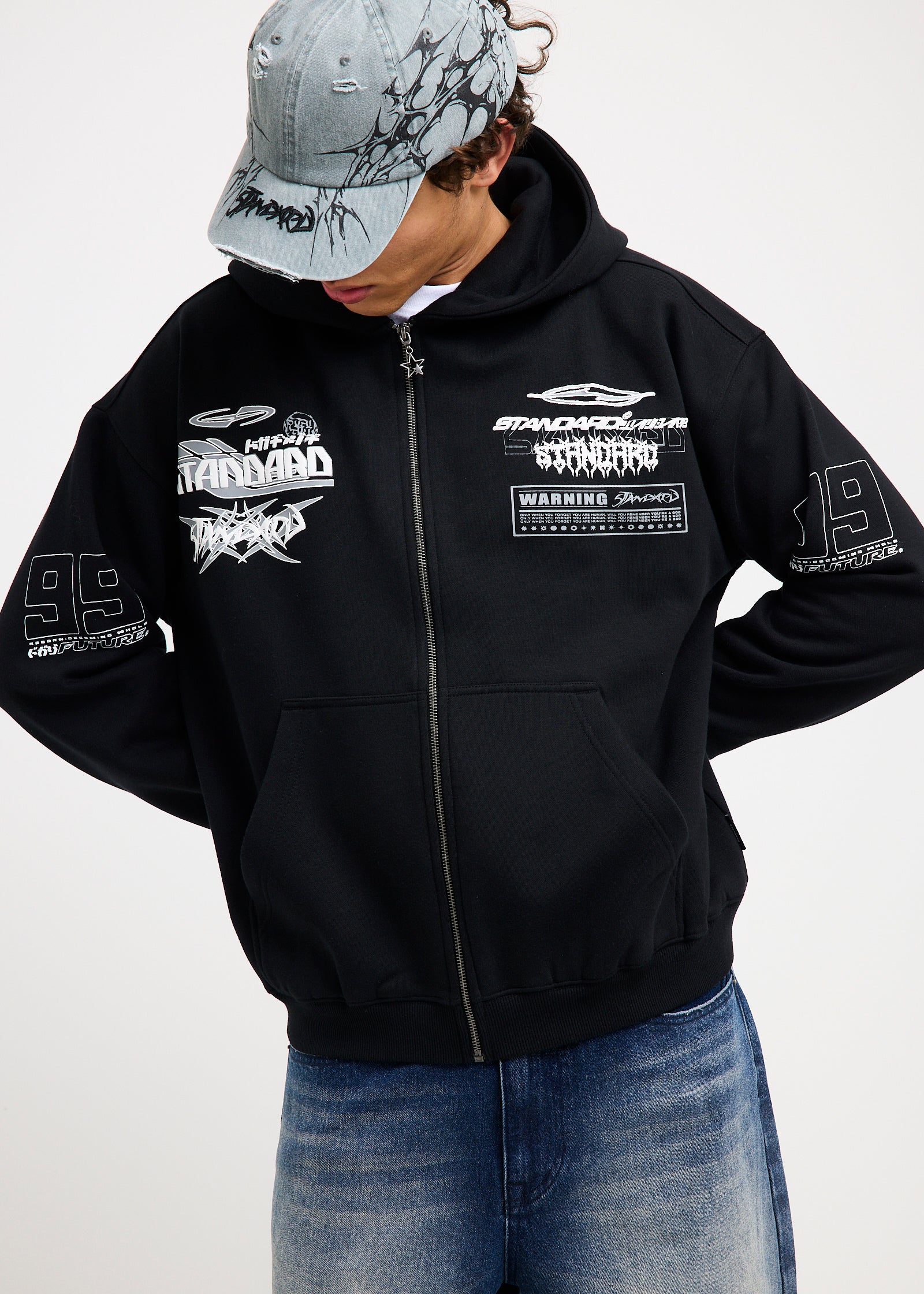 Stacked Zip Hoodie