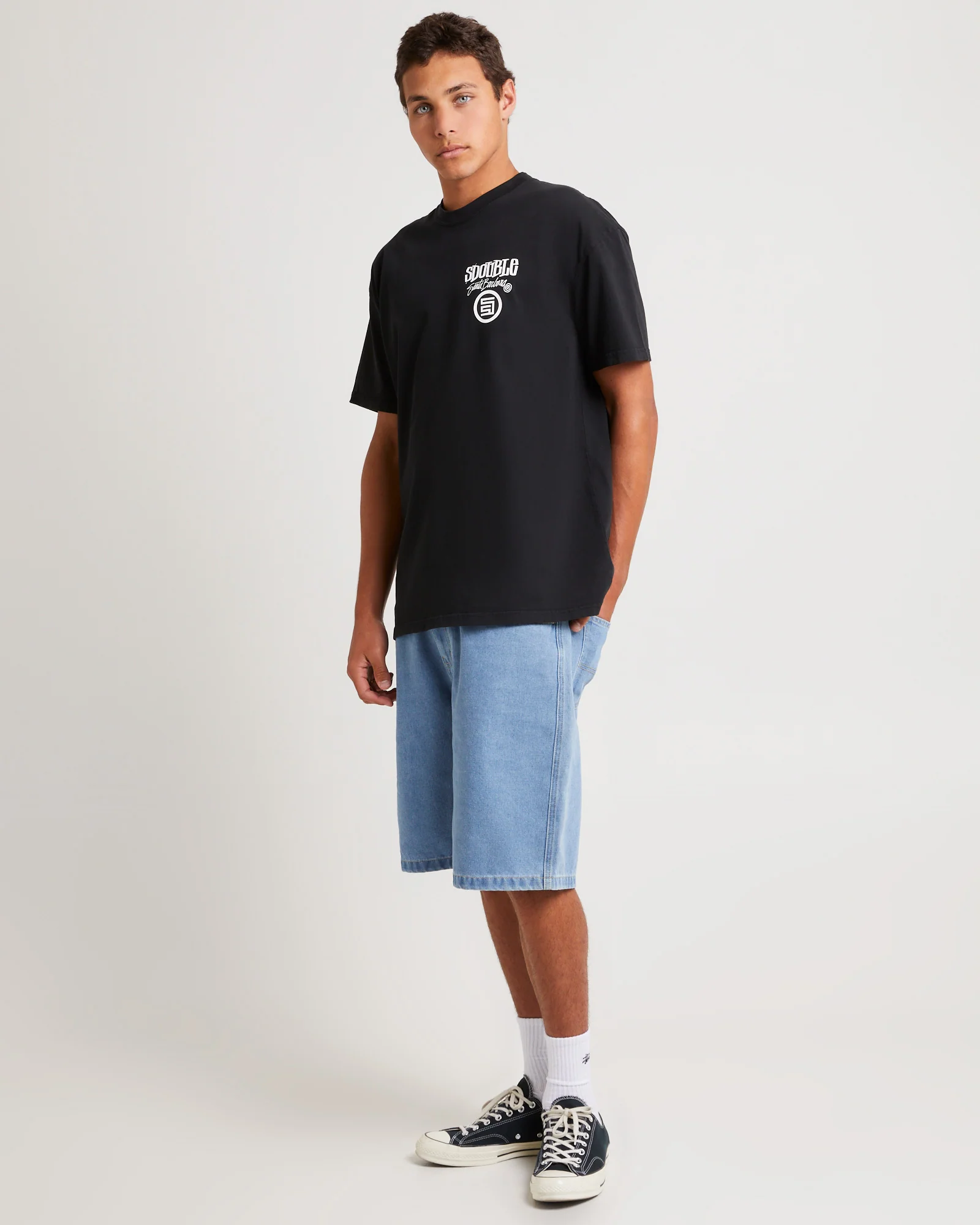 Denim Standard Shorts - Image 4