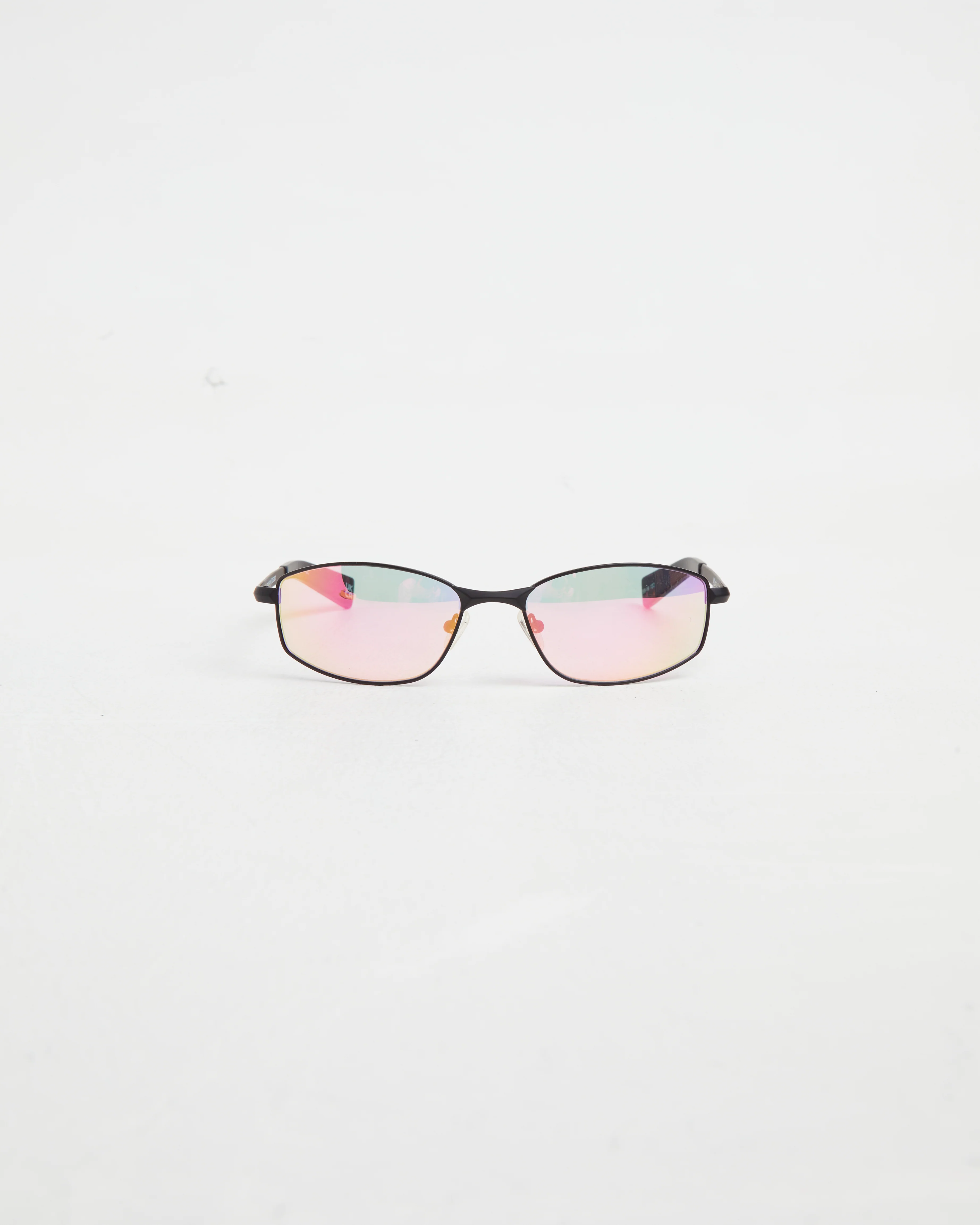 Star Beam Sunglasses in Matte Black/Pink Mirror