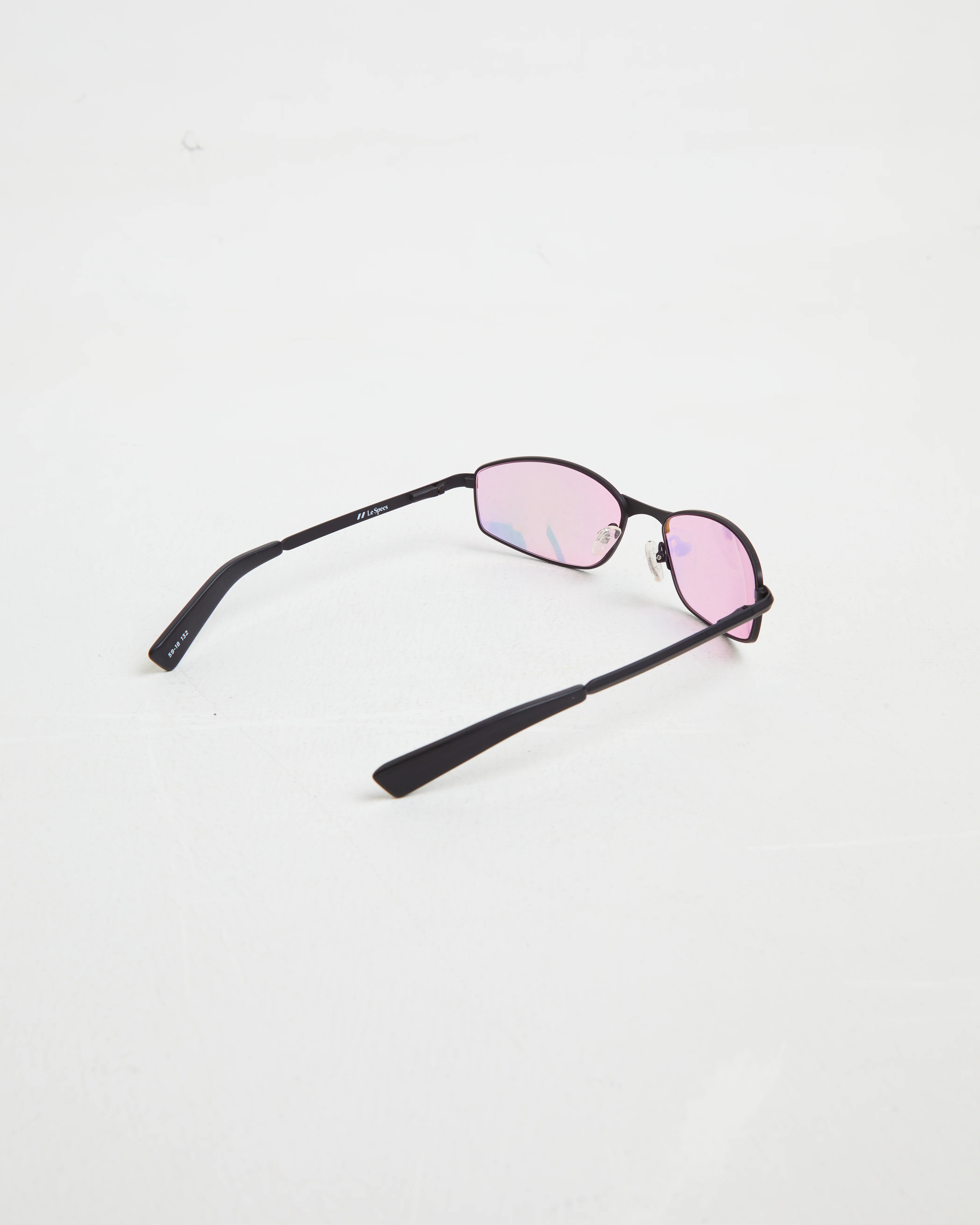 Star Beam Sunglasses in Matte Black/Pink Mirror - Image 4