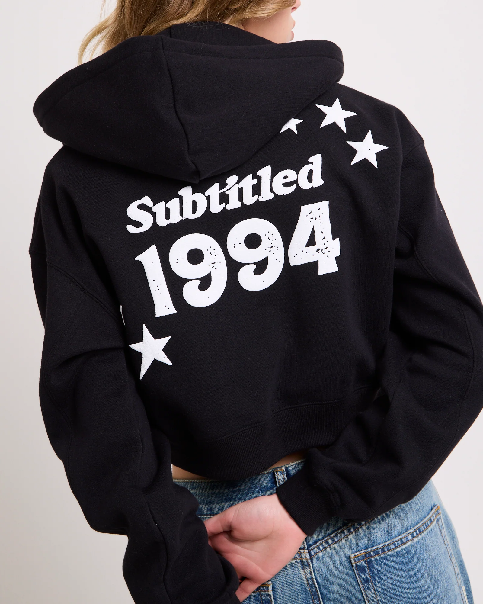 Stargazer Cropped Zip Hoodie - Image 6