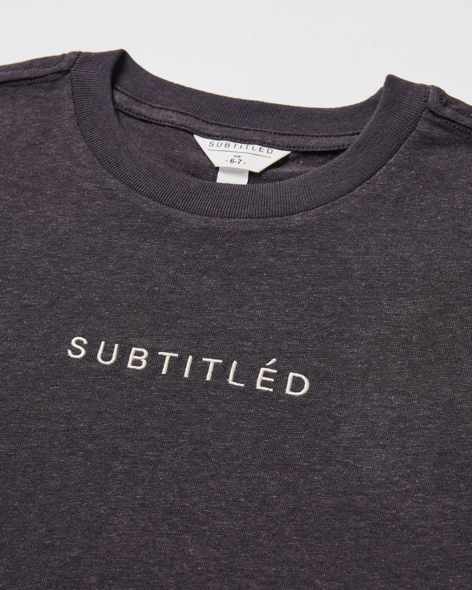 State Linen Oversized Tee Charcoal - Image 3