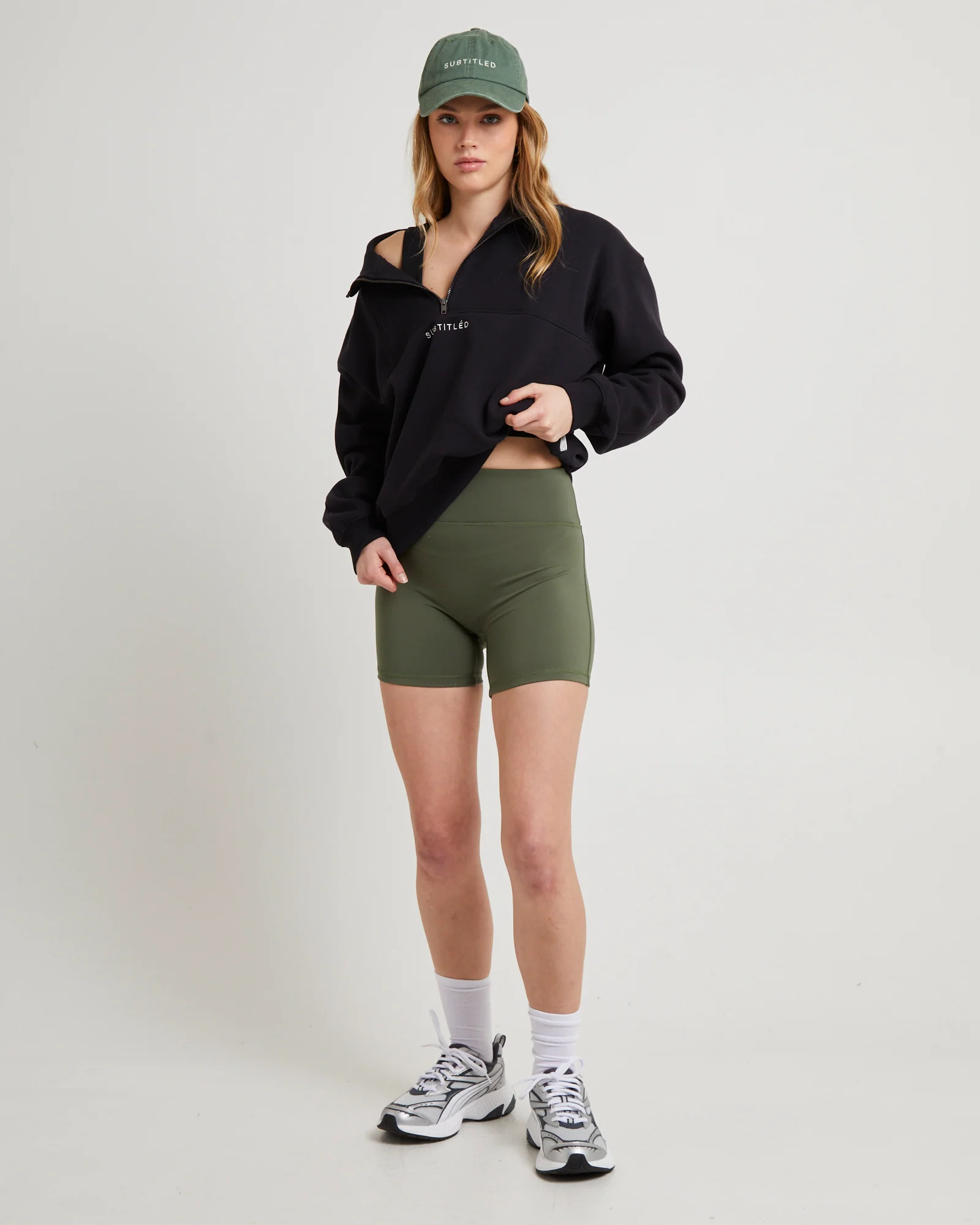 State Panelled Zip Front Fleece Almost Black - Image 3