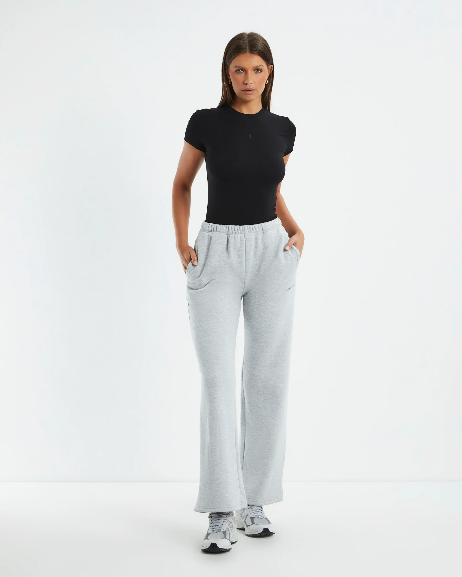 State Straight Leg Trackpants Grey - Image 3