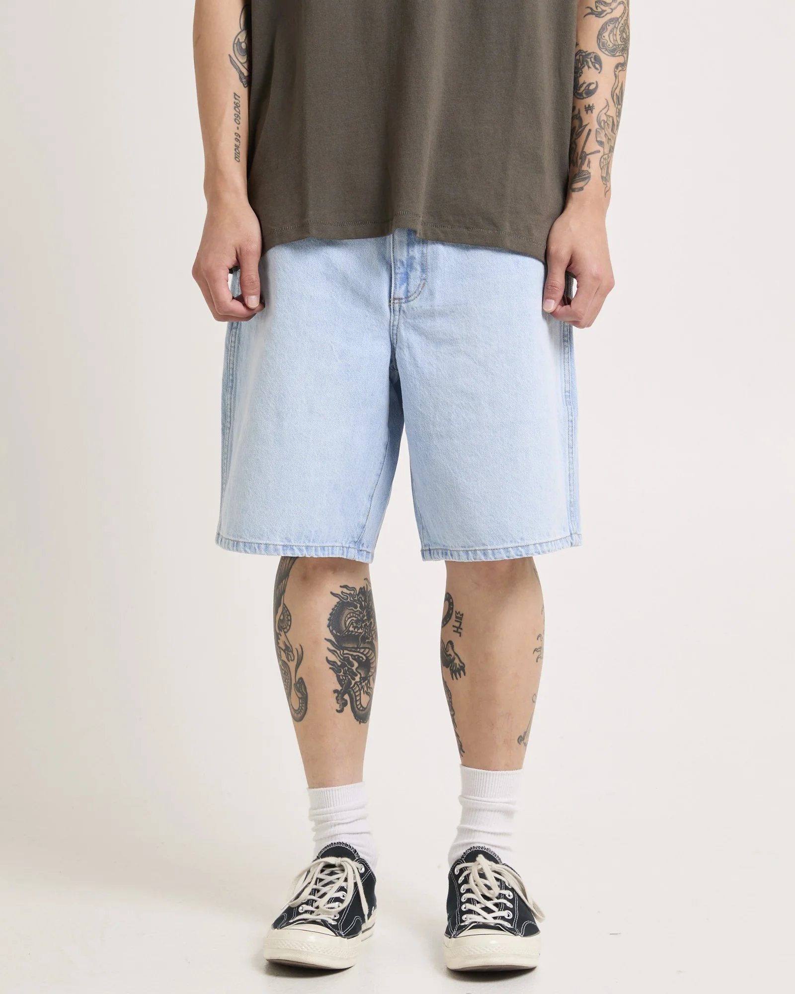 Steezy Relaxed Denim Shorts