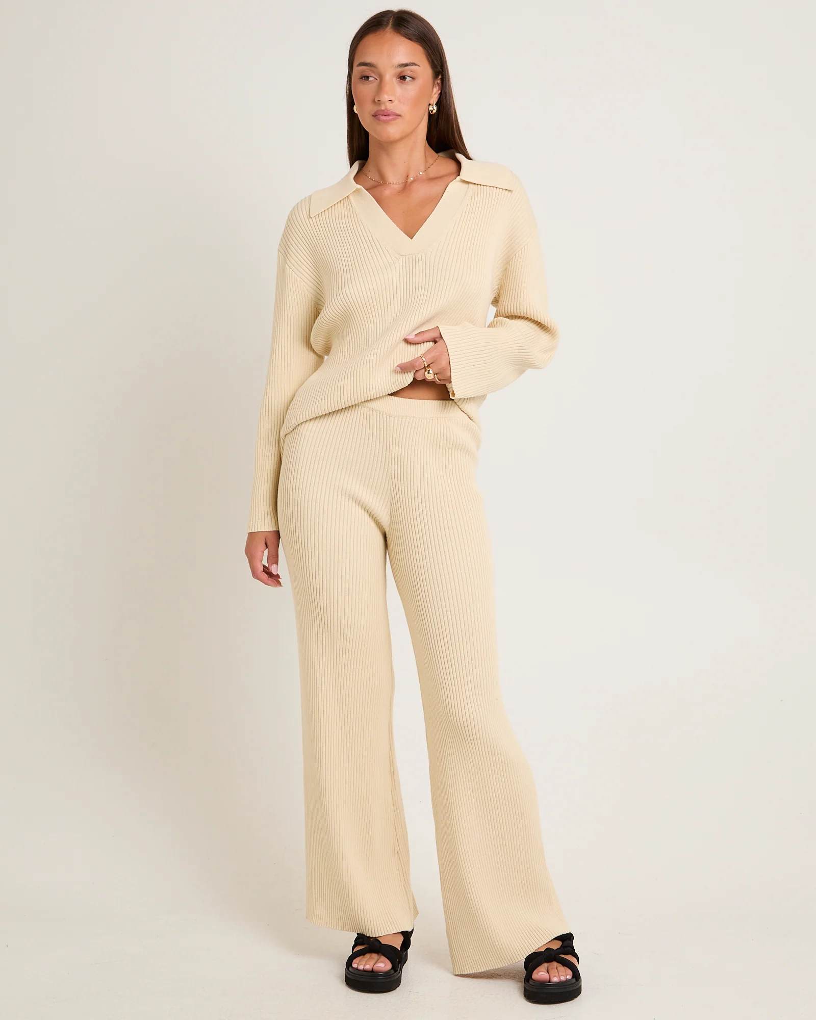 Stella Ribbed Knit Pants - Image 3