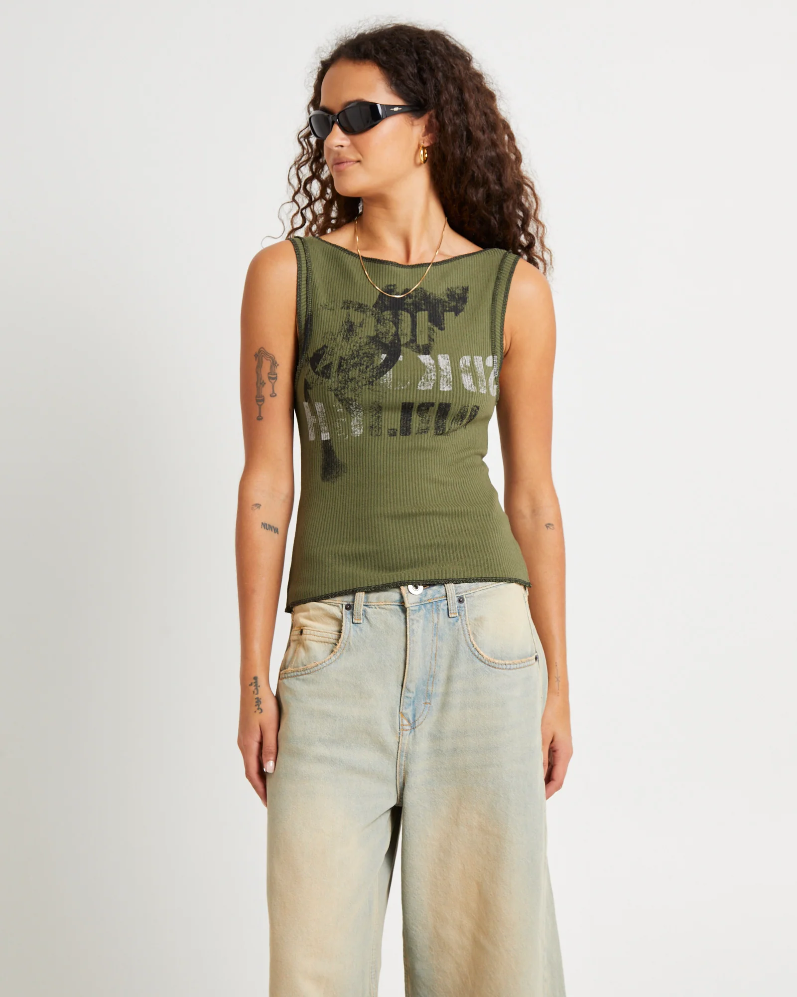 Stencil Rib Tank Top - Image 5