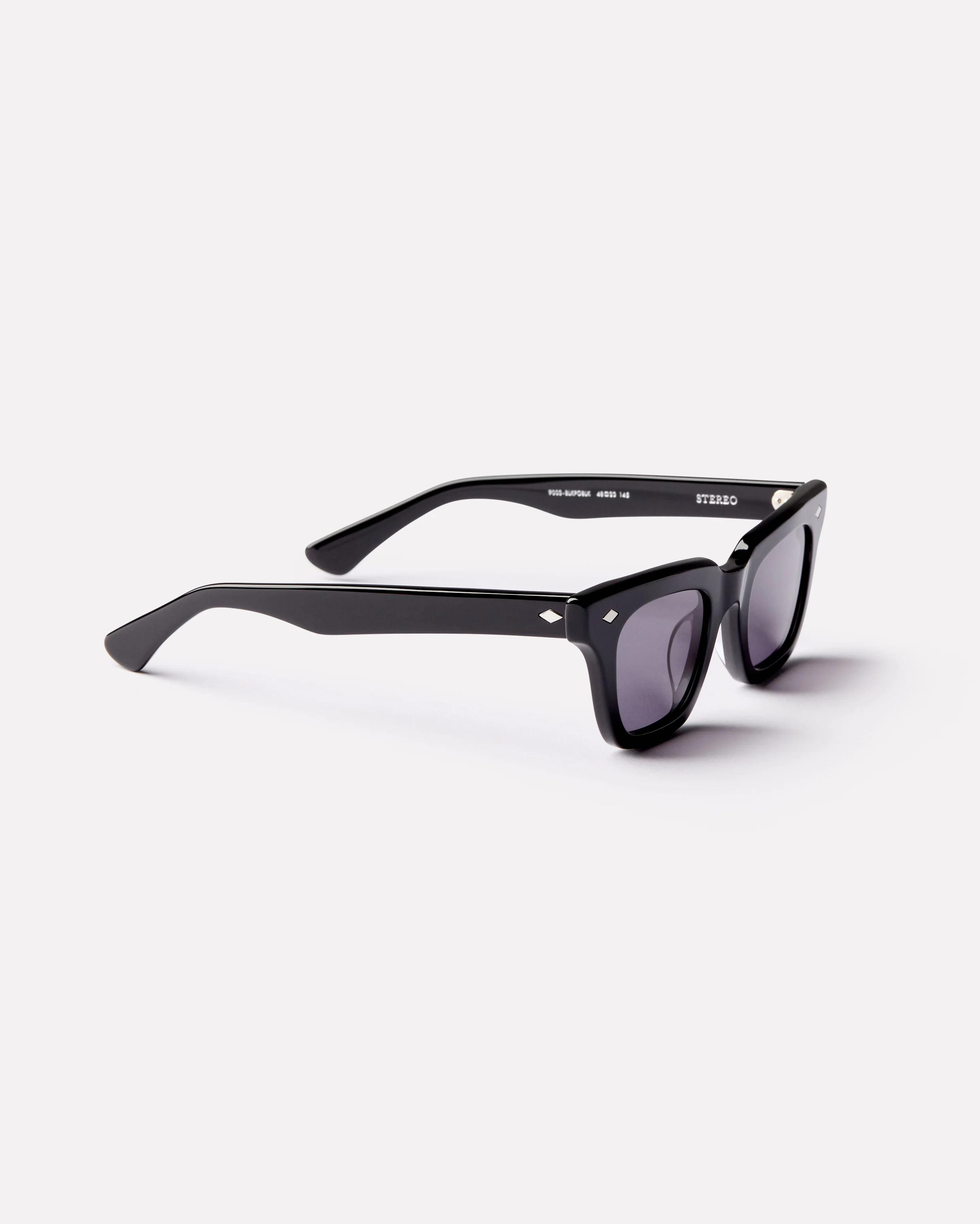 Stereo Sunglasses in Polished Black - Image 4