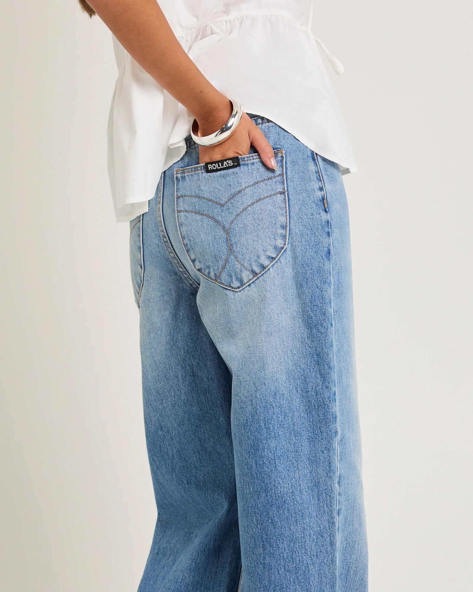 Stevie Relaxed Denim Jeans Brad Blue - Image 5