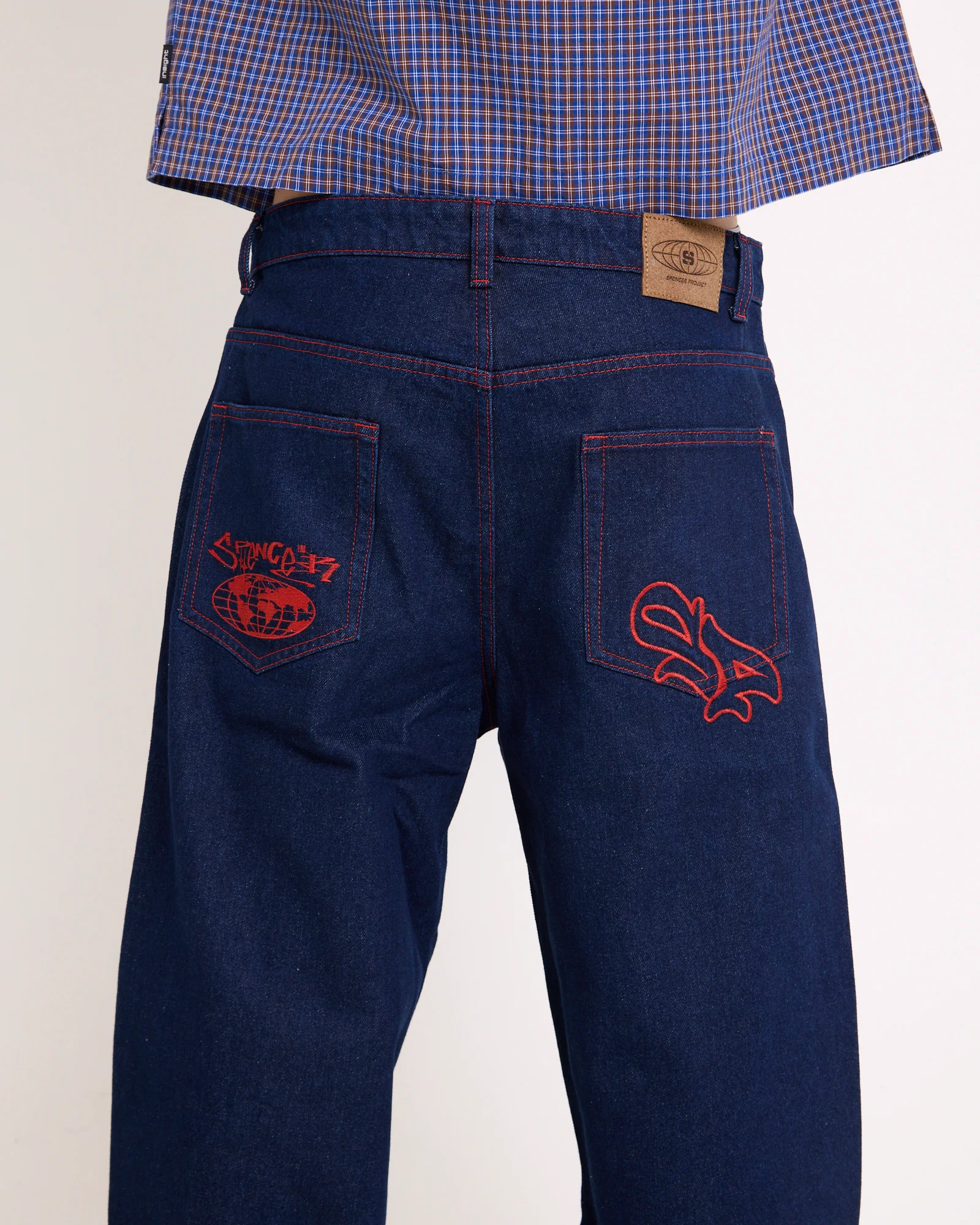 Sticker Wide Boy Denim Jeans - Image 2