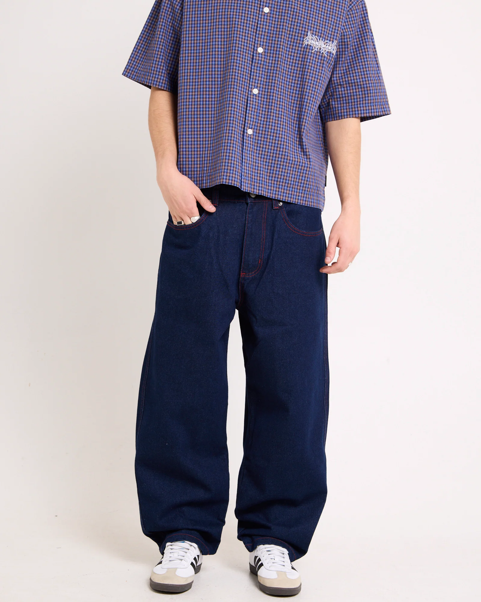 Sticker Wide Boy Denim Jeans - Image 3