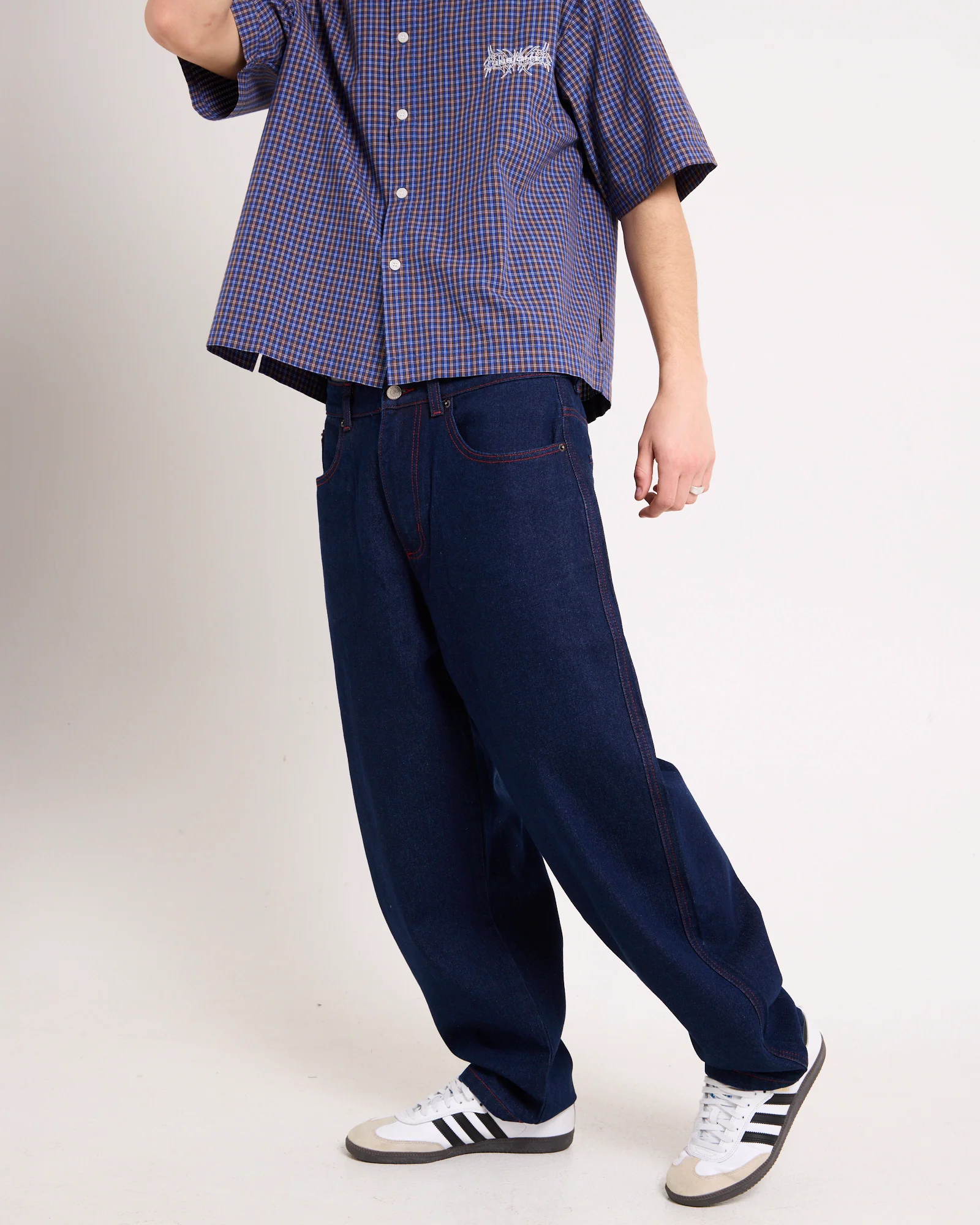 Sticker Wide Boy Denim Jeans - Image 5