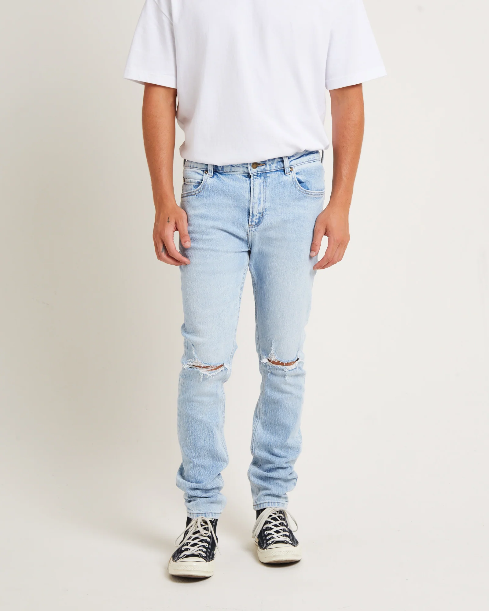Stinger Crush Rip Slim Denim Jeans - Image 4