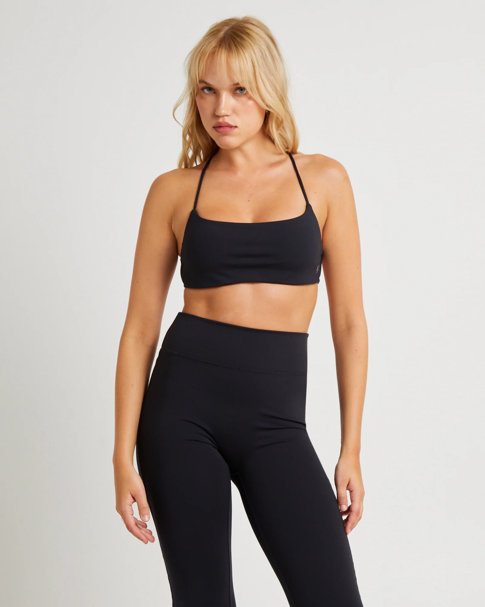 Stringy Cross Back Crop Top