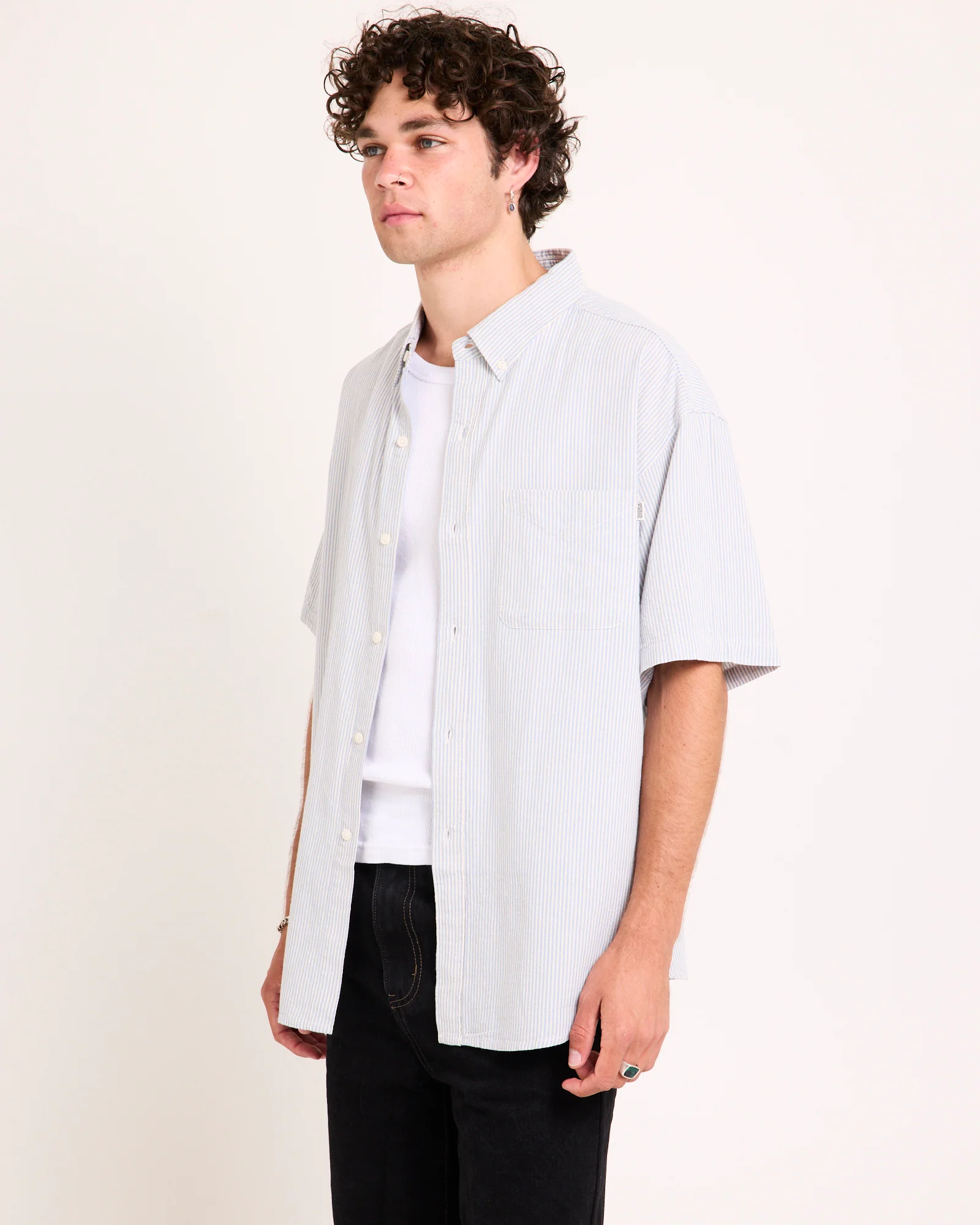 Stripe Short Sleeve Shirt - Image 4