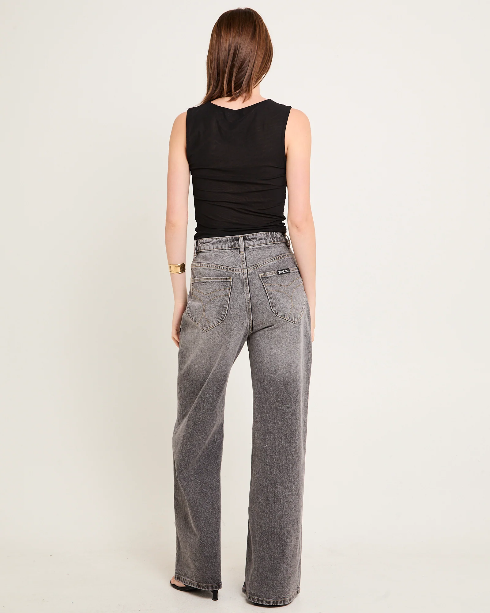 Studio Flare Denim Jeans Black Stone - Image 2