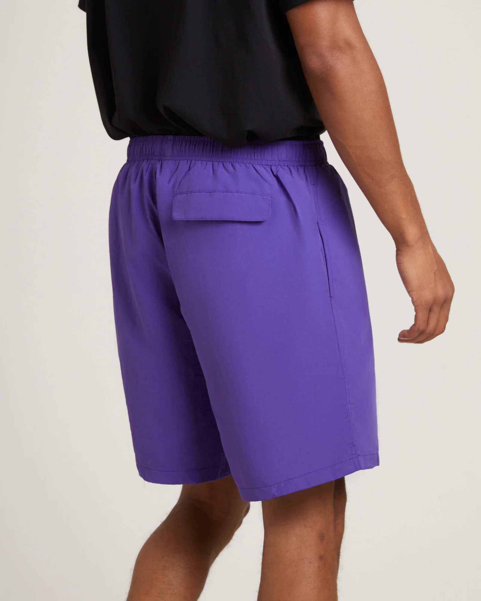 Stussy Big Stock Nylon Shorts in Purple - Image 6