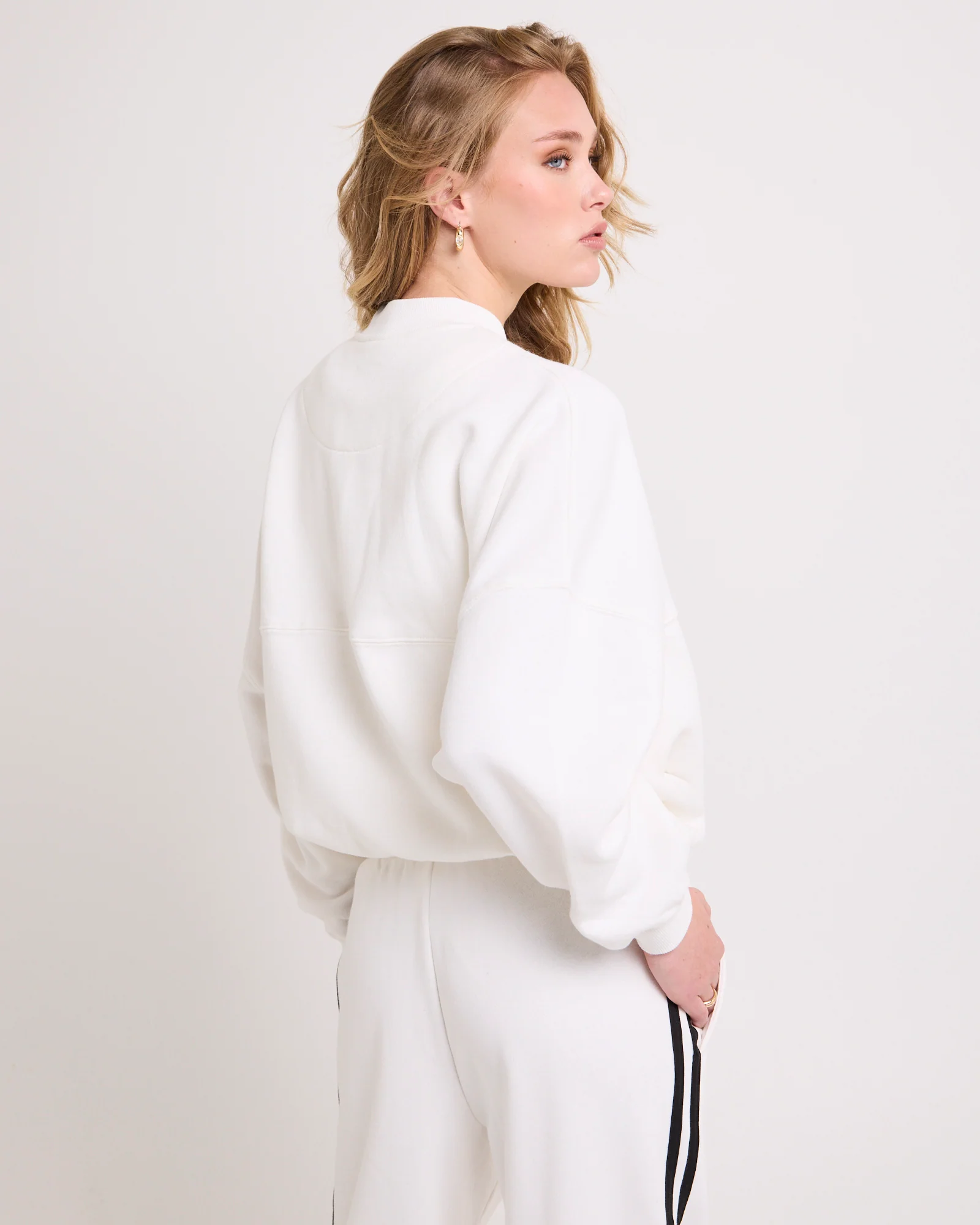 Subtitled Emblem Bomber Jacket - Image 2