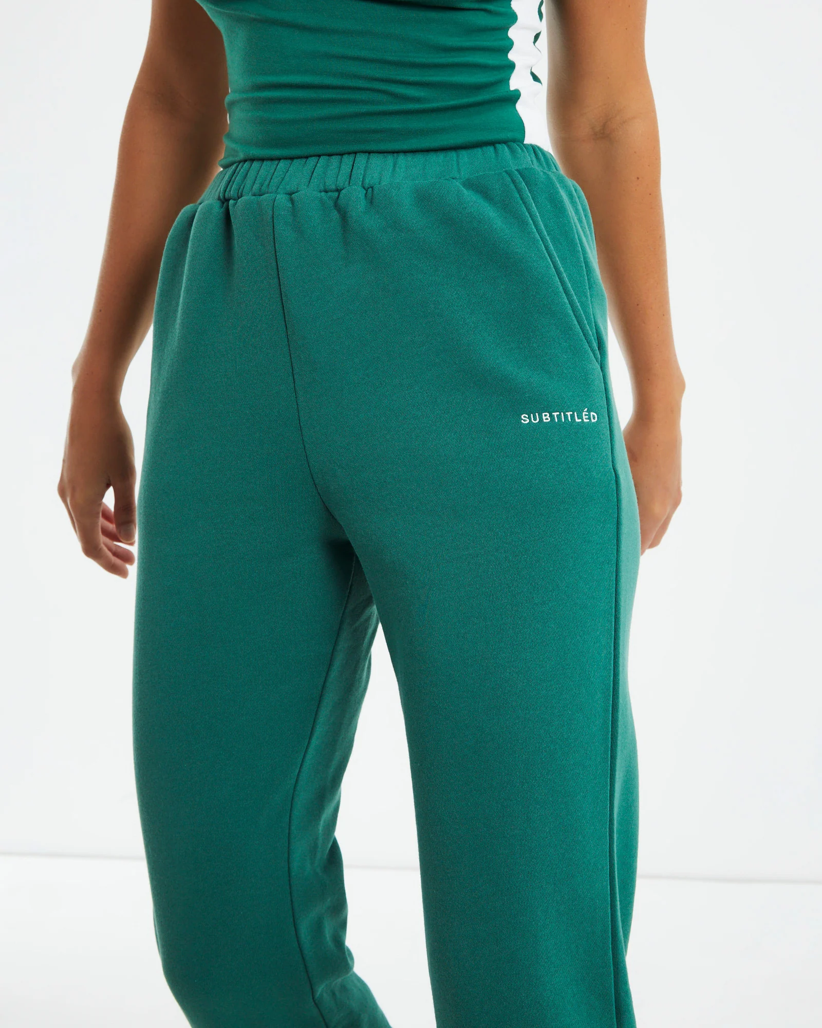 Subtitled Trackpants Forest Green - Image 6