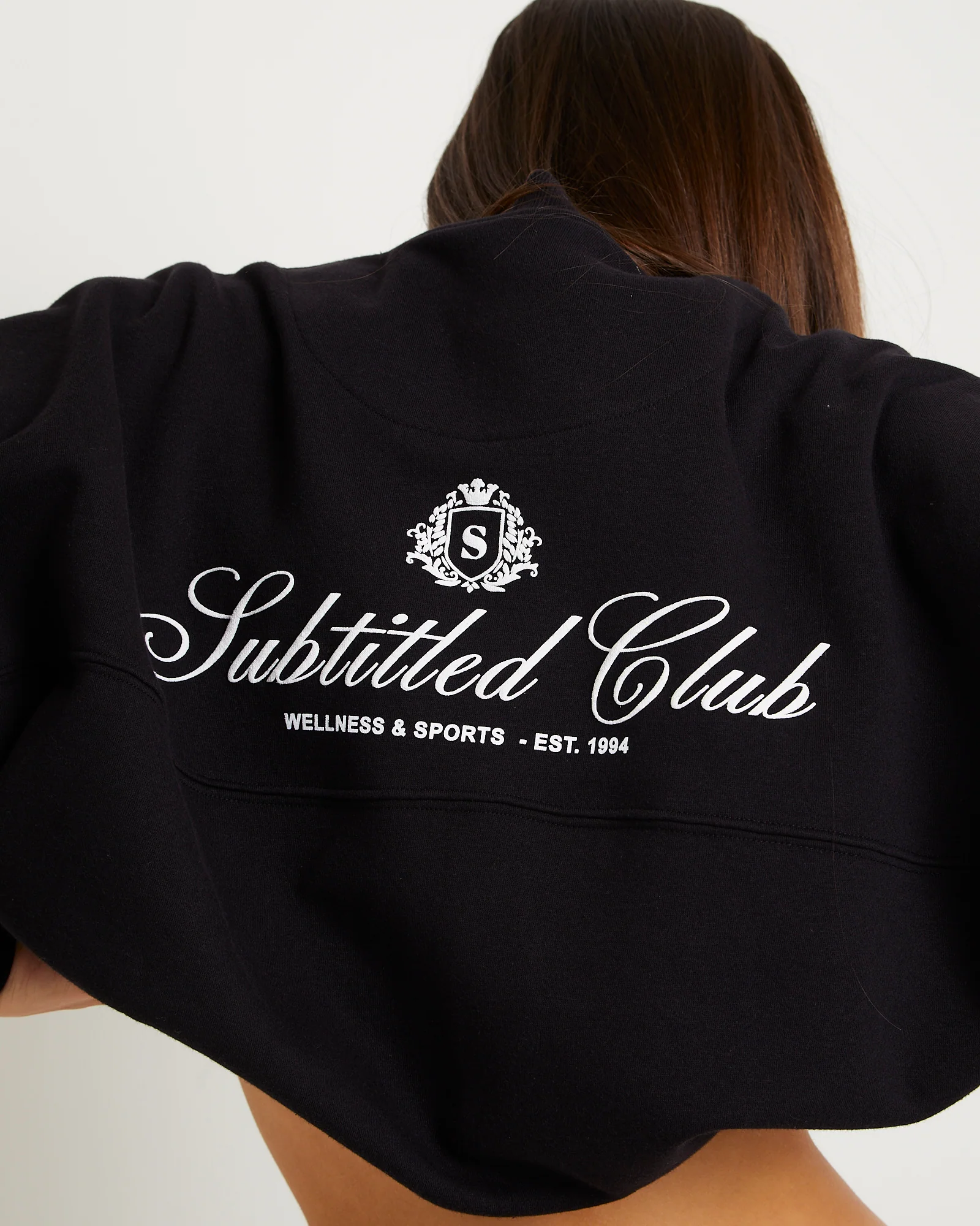Subtitled Wellness Club Bomber Jacket - Image 6