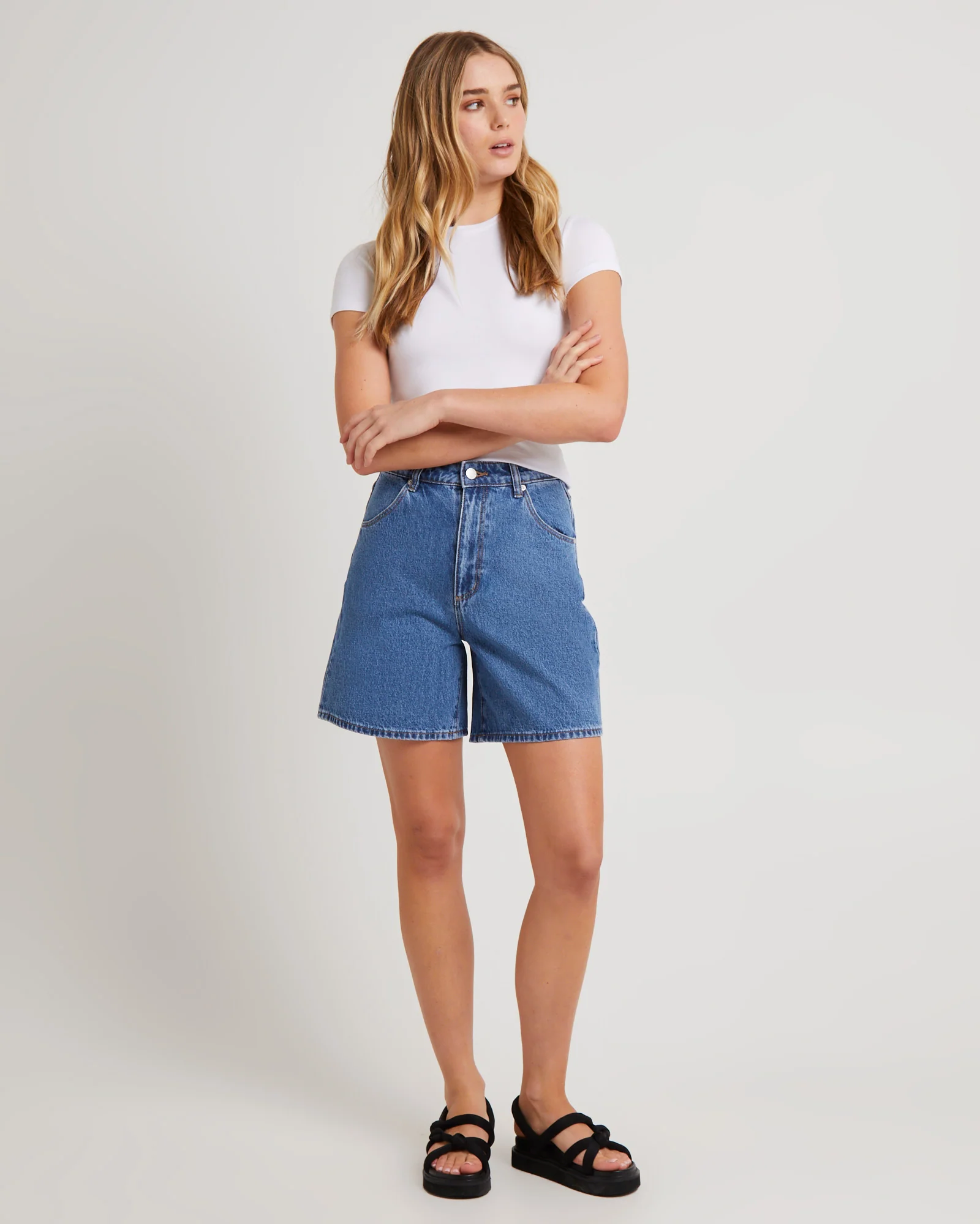 Super Mirage Denim Shorts Evie - Image 3