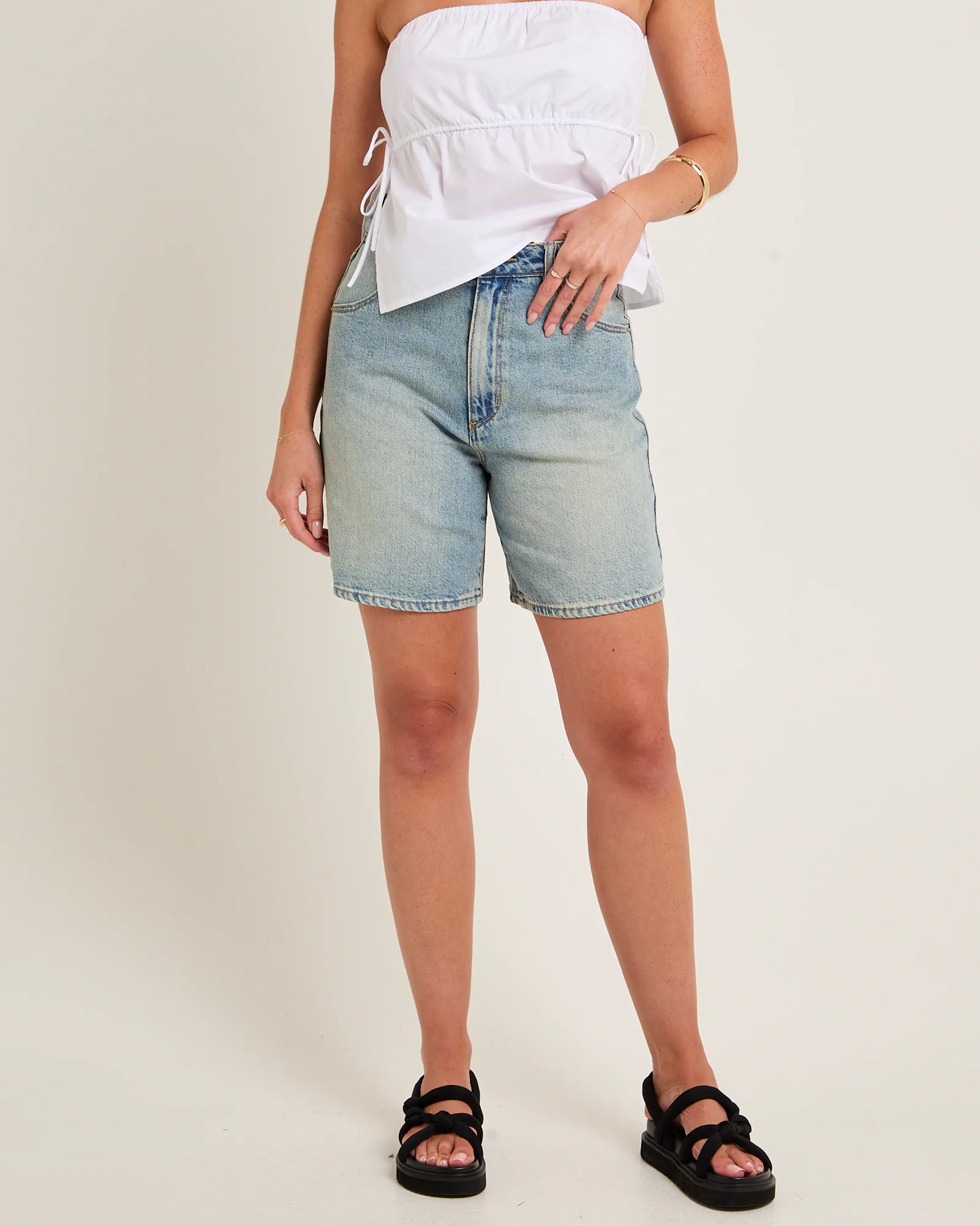 Super Mirage Denim Shorts