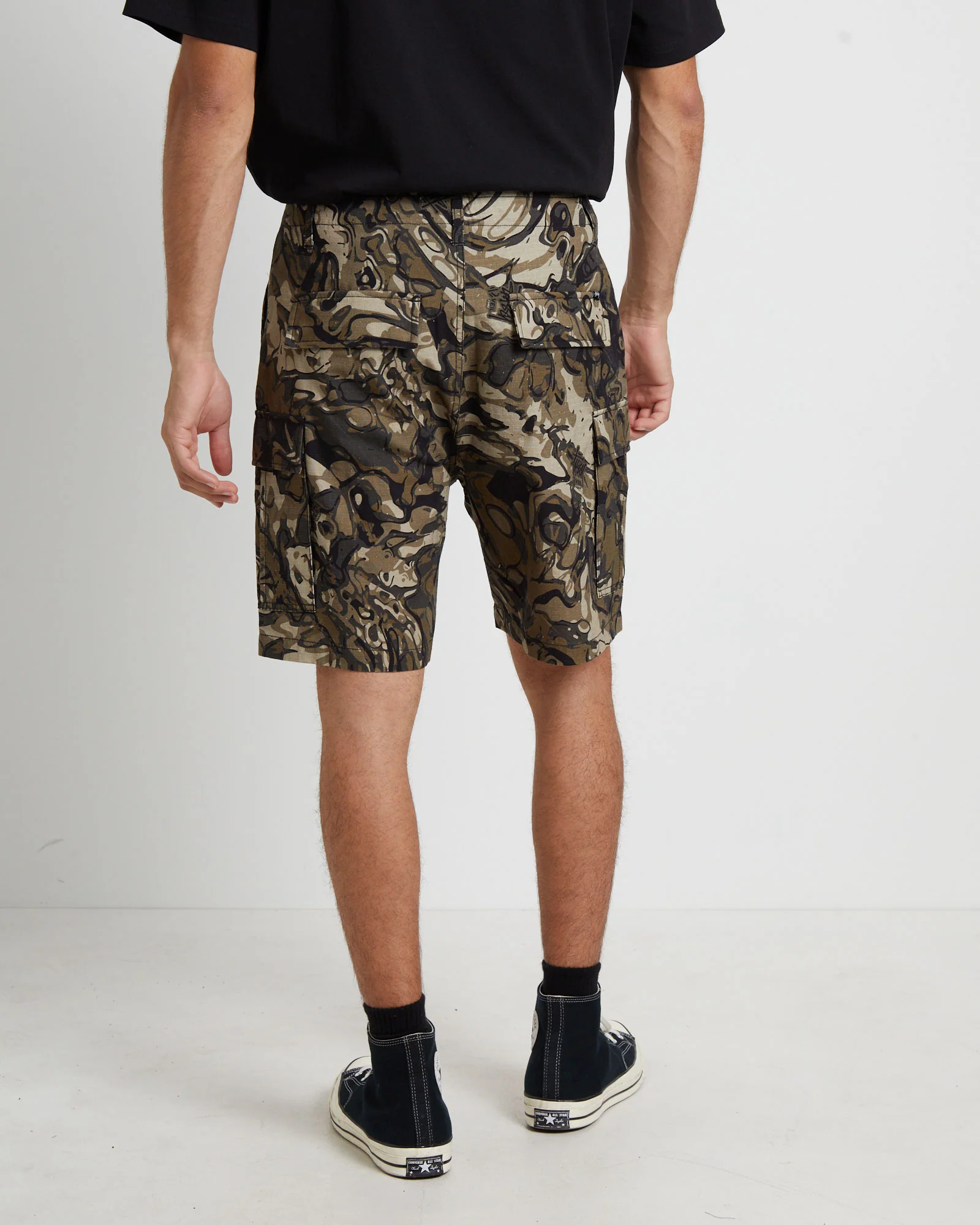 Surplus Cargo Shorts in Camo Print - Image 2