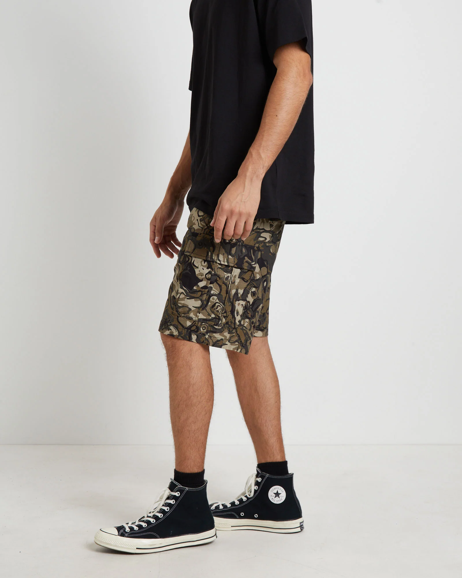 Surplus Cargo Shorts in Camo Print - Image 4