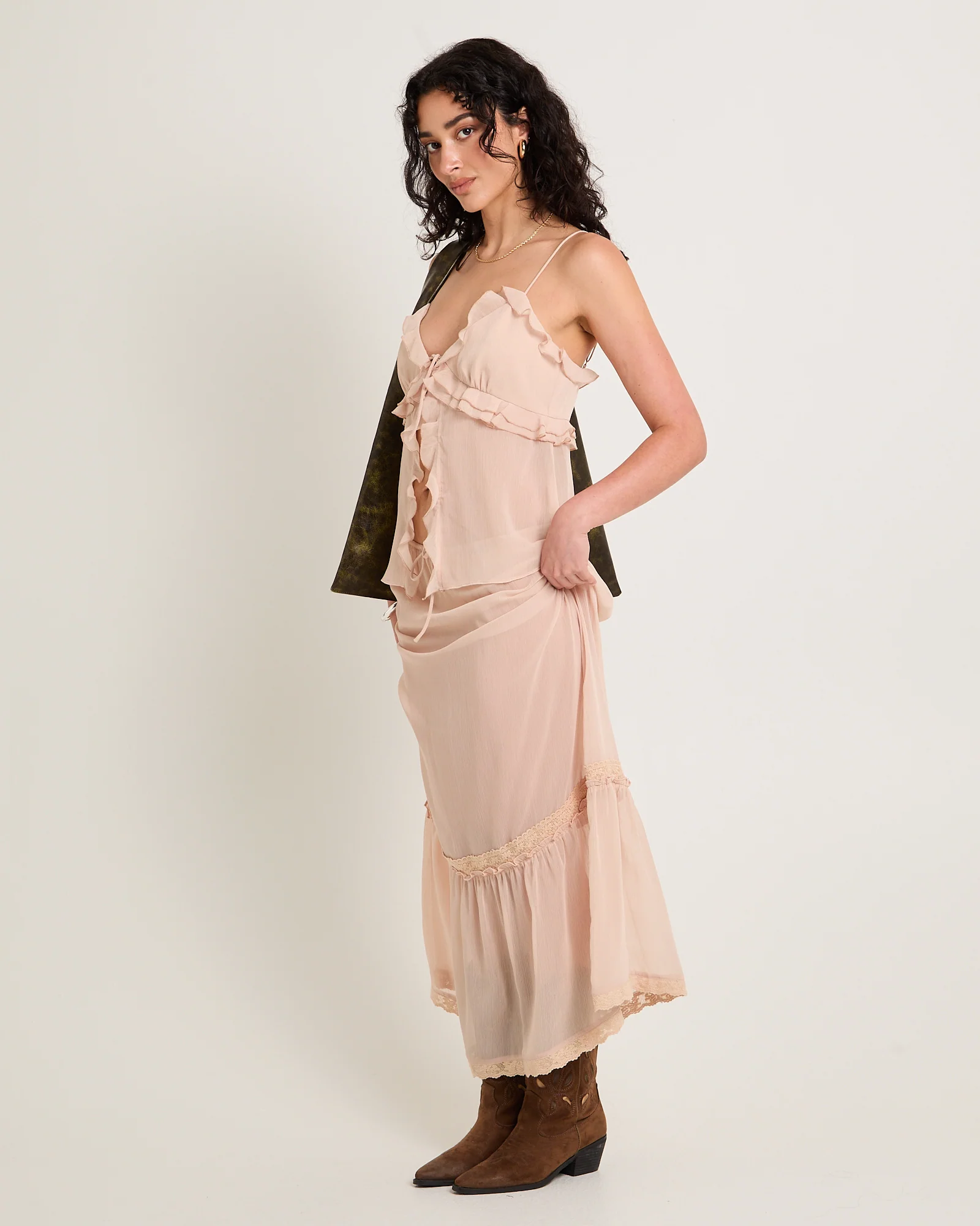 Sutton Boho Sheer Cami Top - Image 4