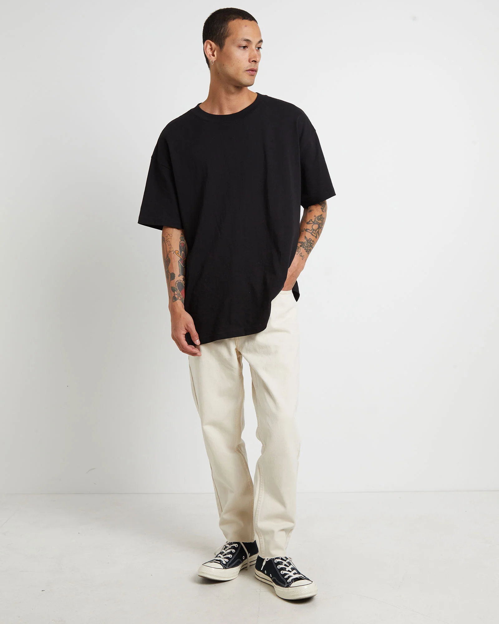 Switch Denim Jeans in Washed Bone - Image 3