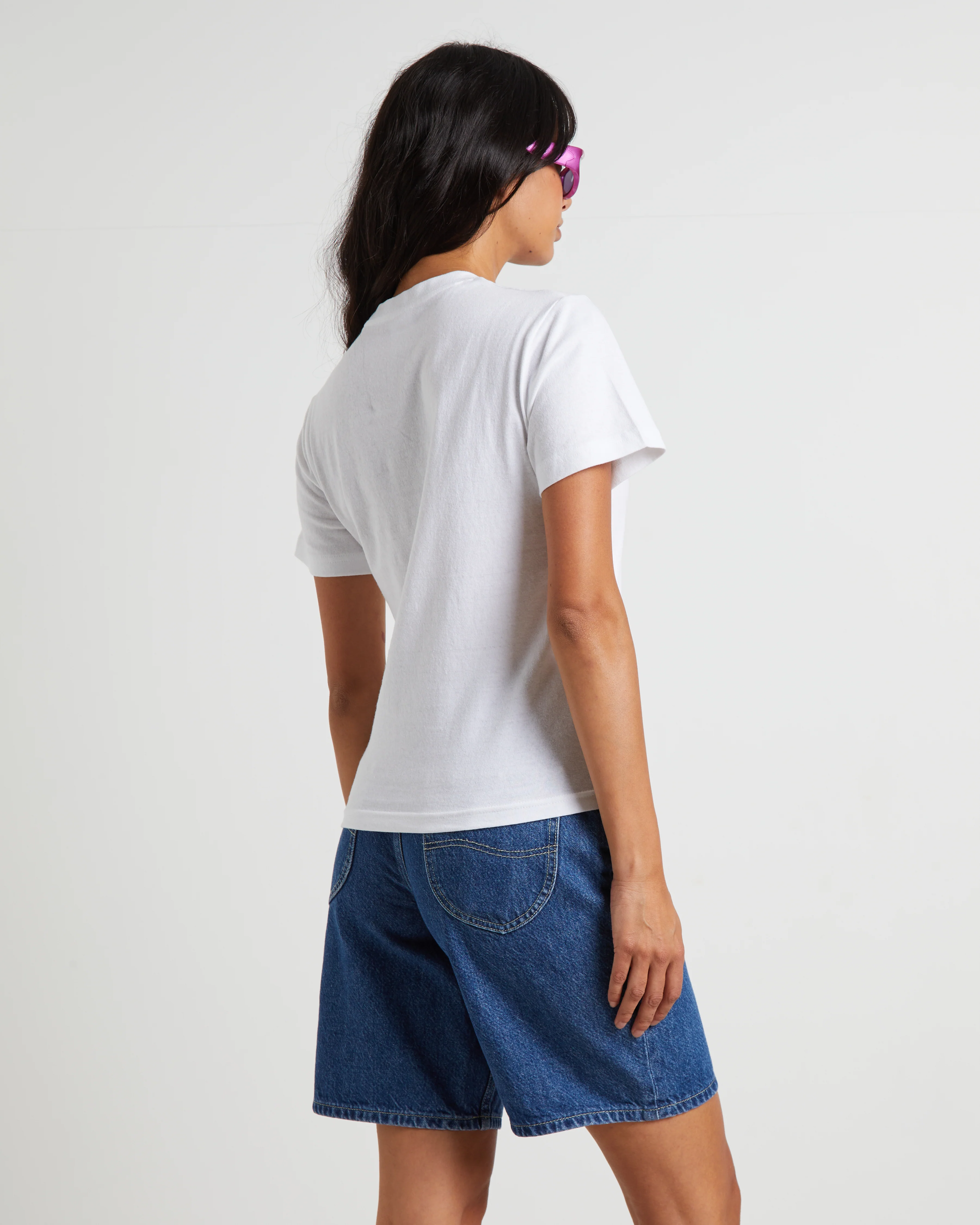 System Osaka Baby Tee in White - Image 2
