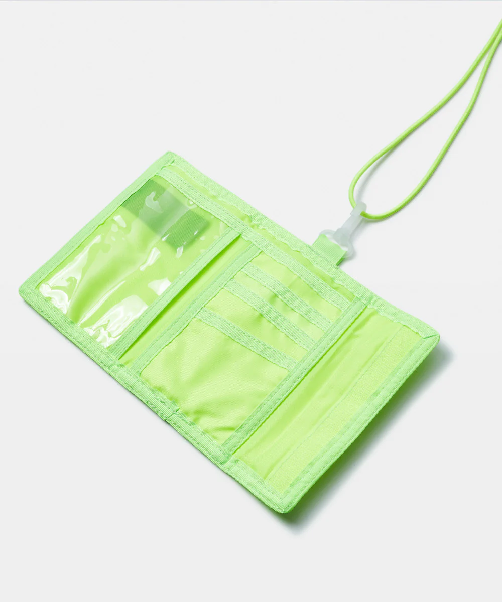Tactical Neon Neck Wallet Acid Lime - Image 5