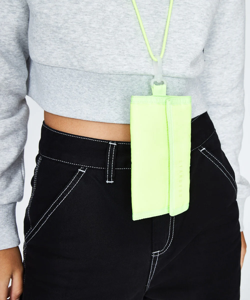 Tactical Neon Neck Wallet Acid Lime - Image 6