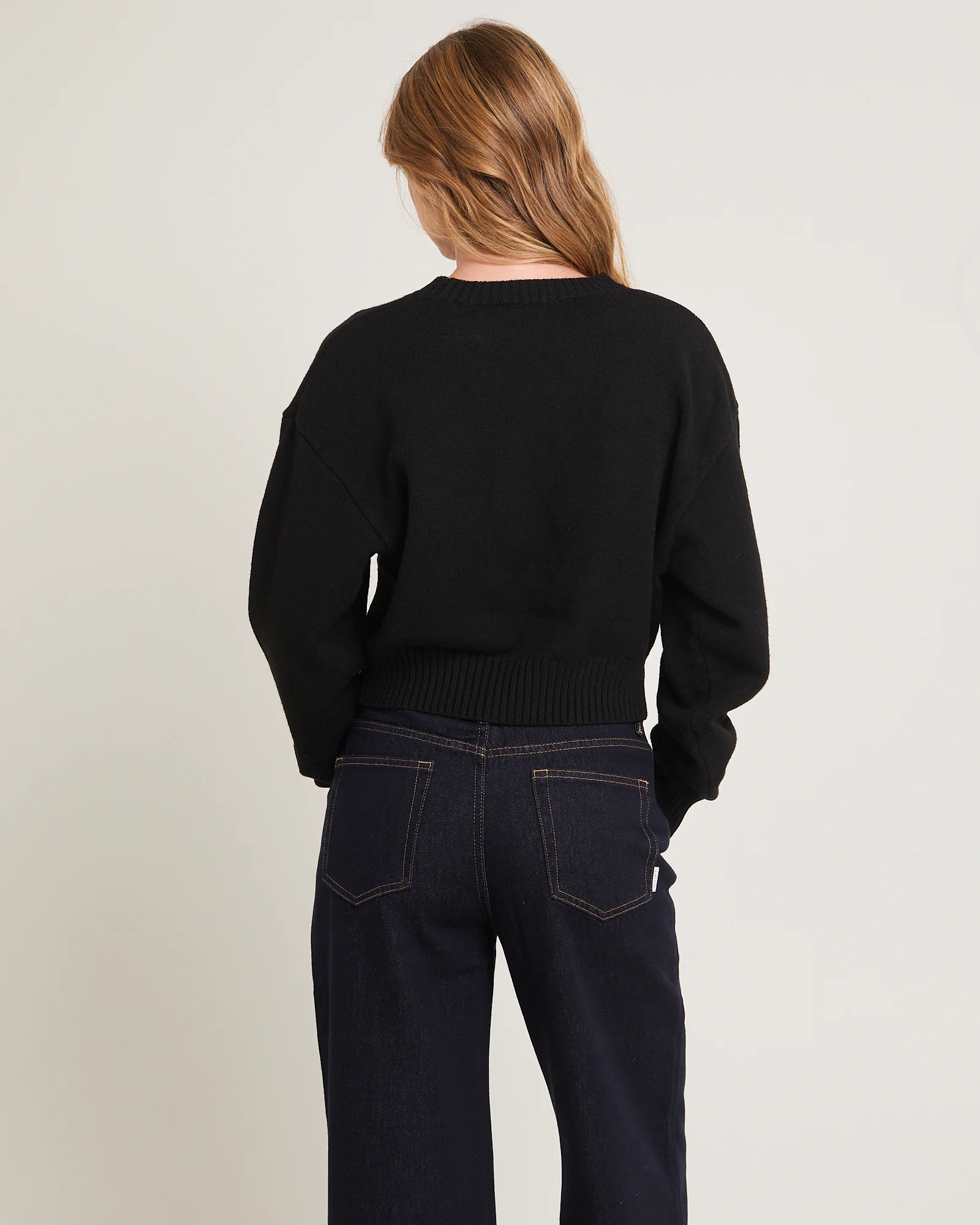 Tasmine Cropped Knit Sweater - Image 2