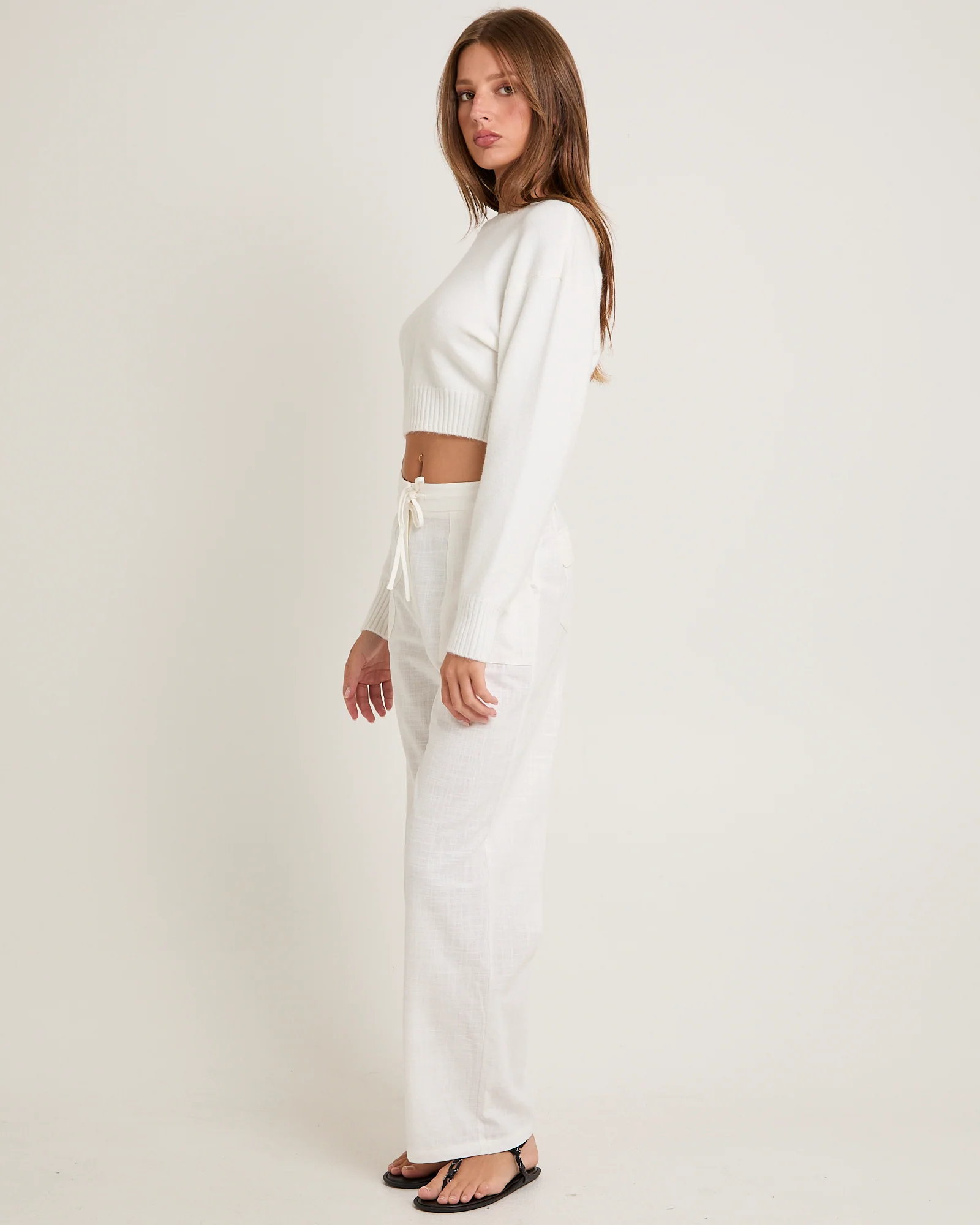Tasmine Cropped Knit Sweater - Image 4