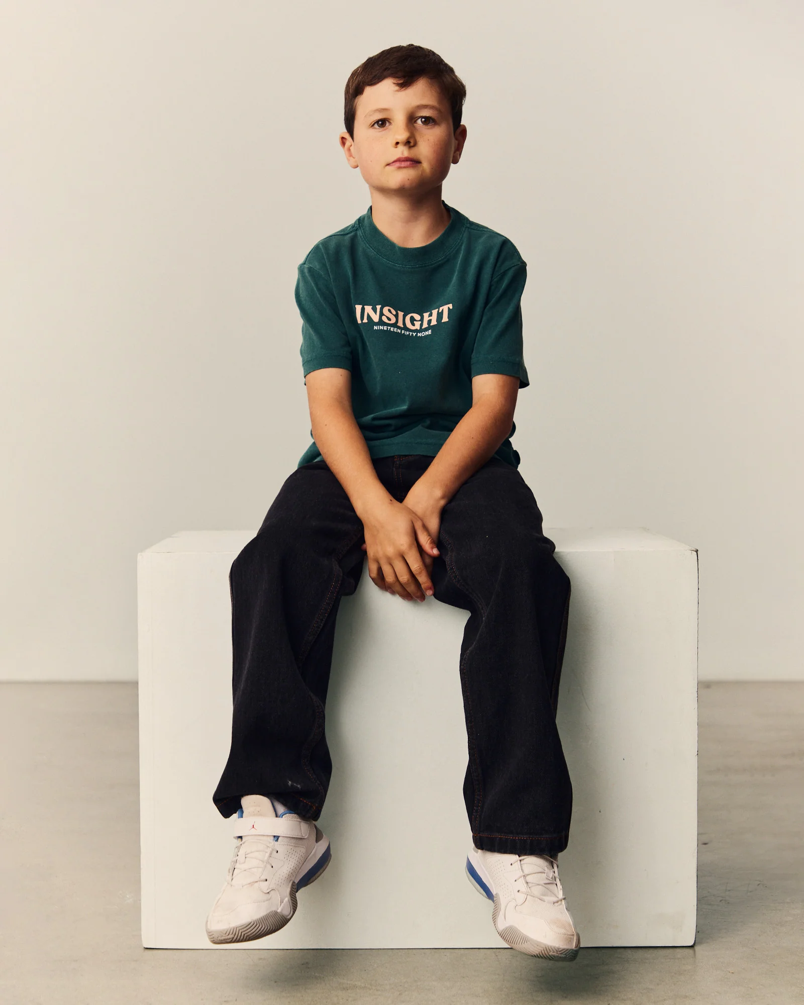 Teen Boys Atom Short Sleeve T-Shirt in Pine Green