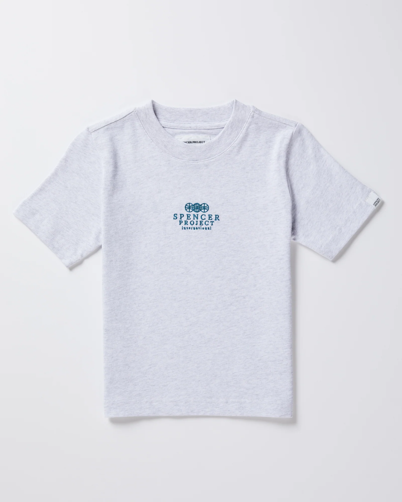 Teen Boys Court Short Sleeve T-Shirt in Frost Marle