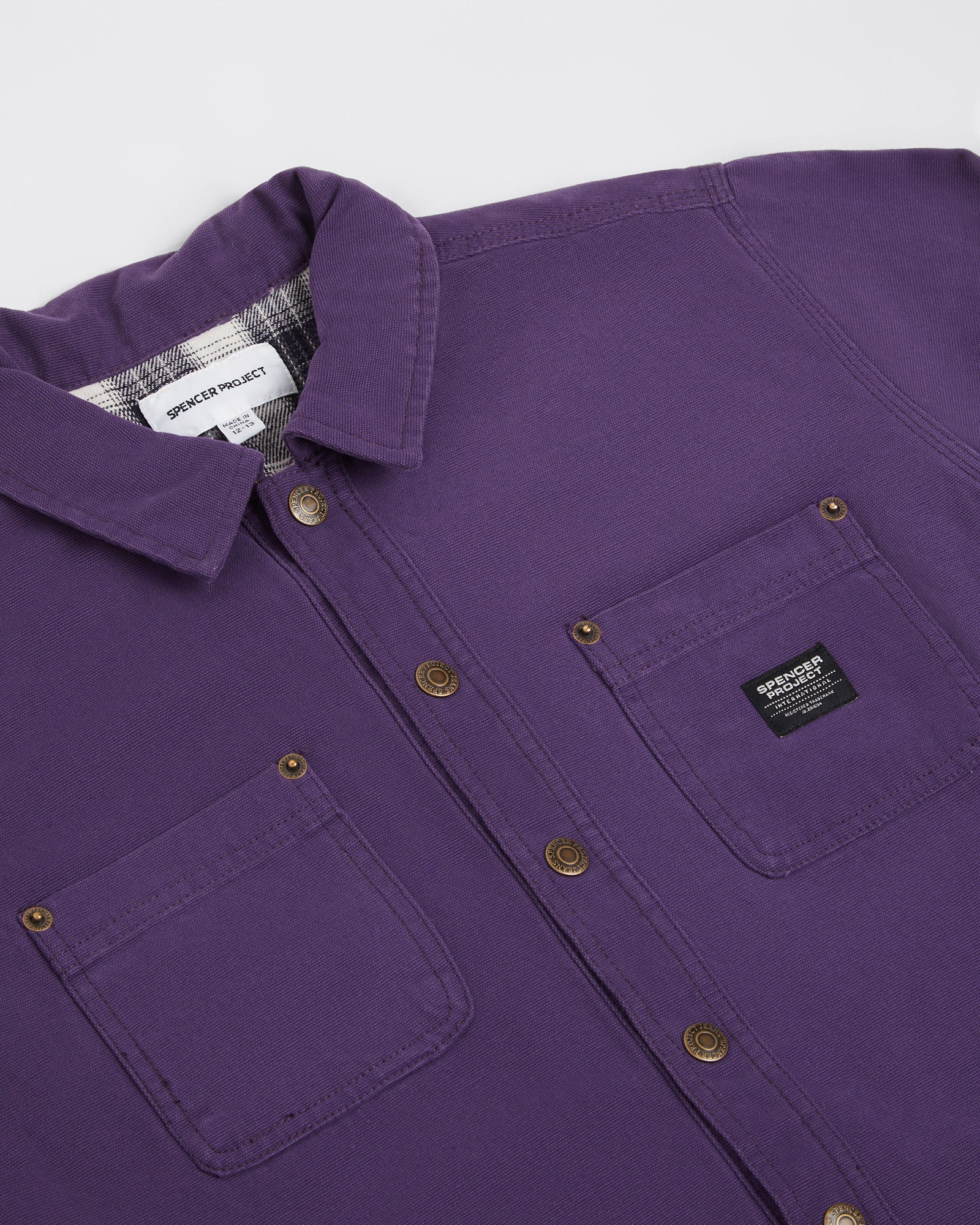 Teen Boys Newcastle Long Sleeve Shacket in Purple - Image 4