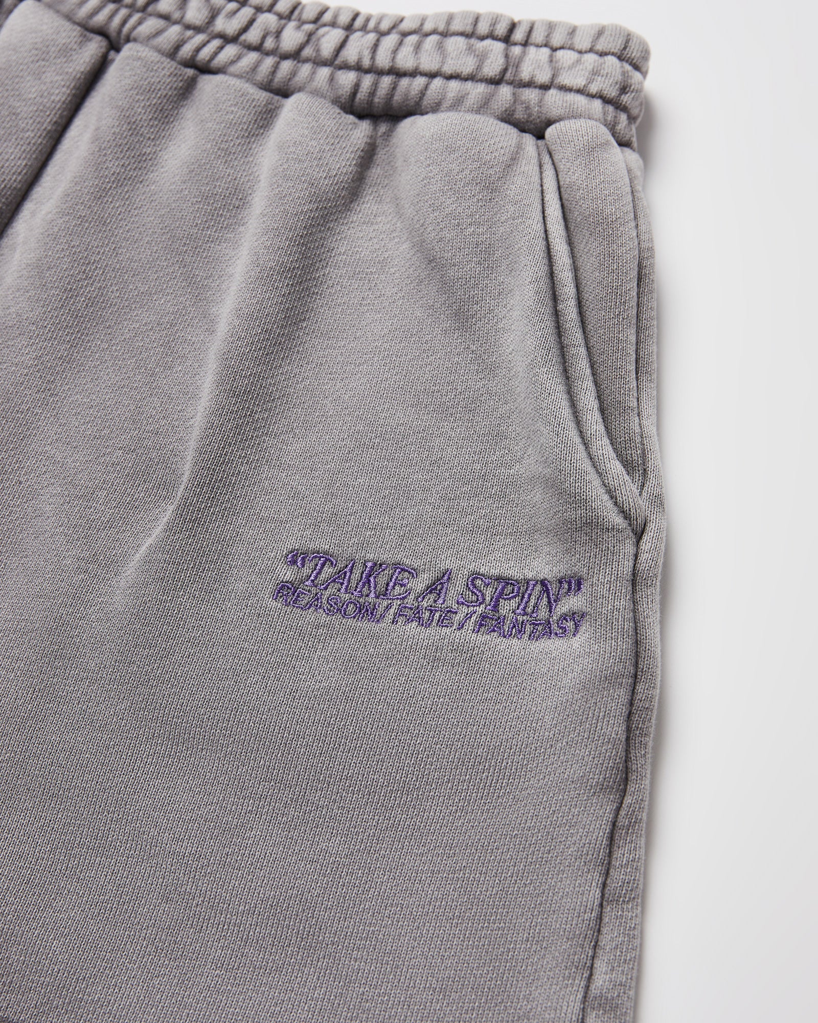 Teen Girls Dive Fleece Short in Grey - Image 3