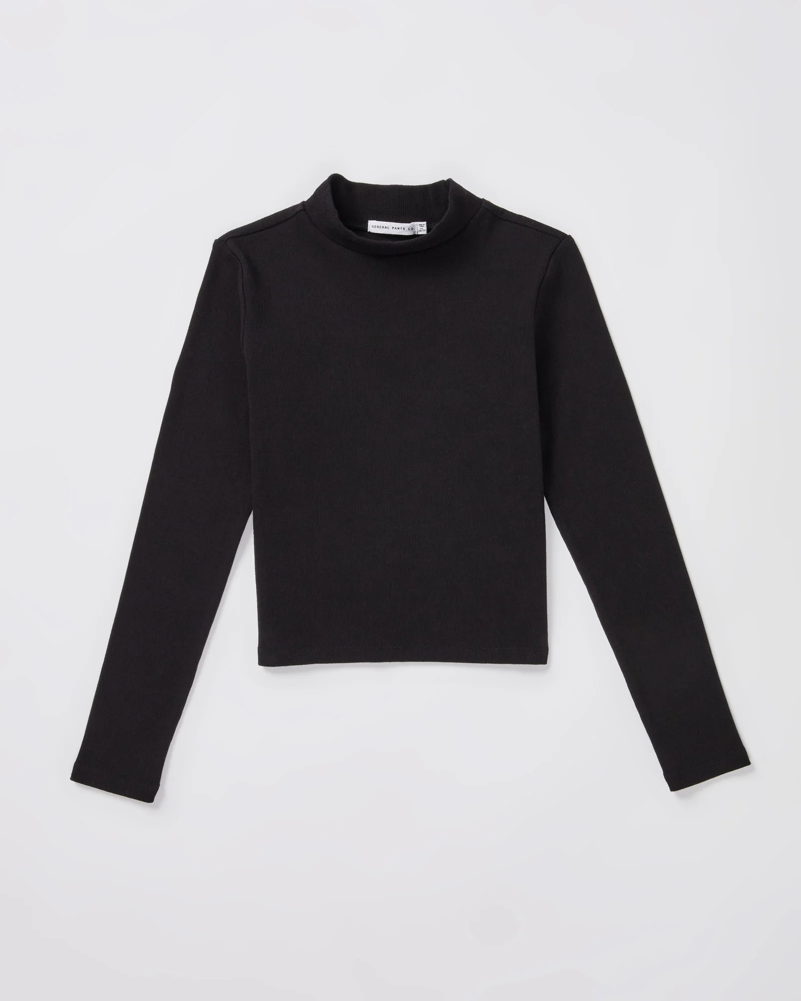 Teen Girls Long Sleeve Skivvy in Black