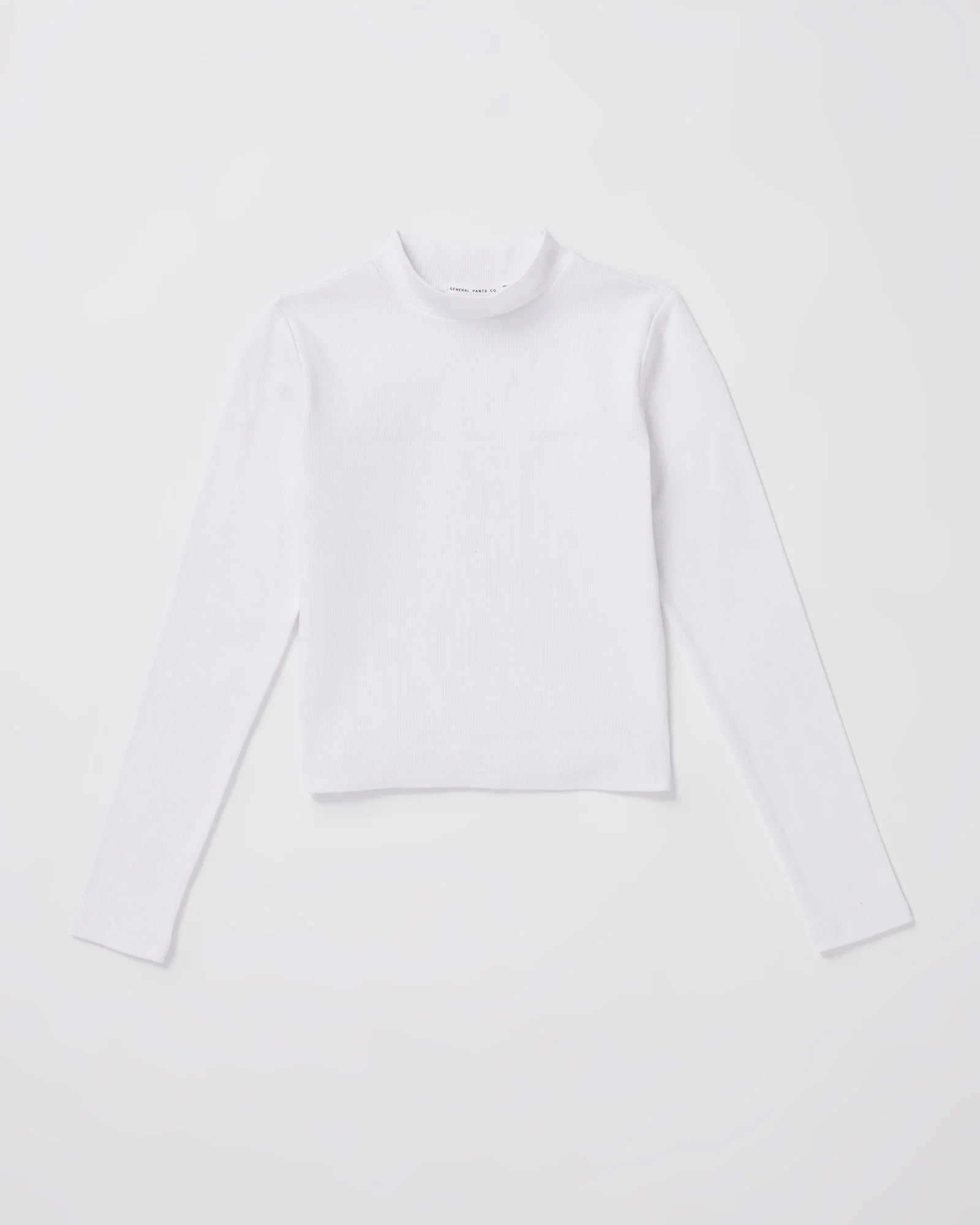 Teen Girls Long Sleeve Skivvy in White