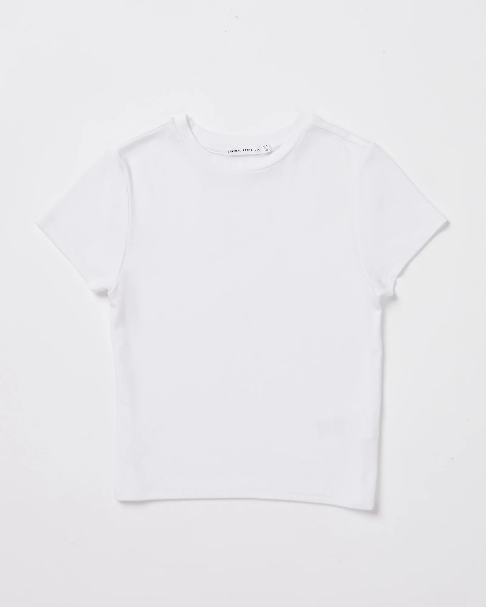 Teen Girls Slinky Fit Short Sleeve T-Shirt in White