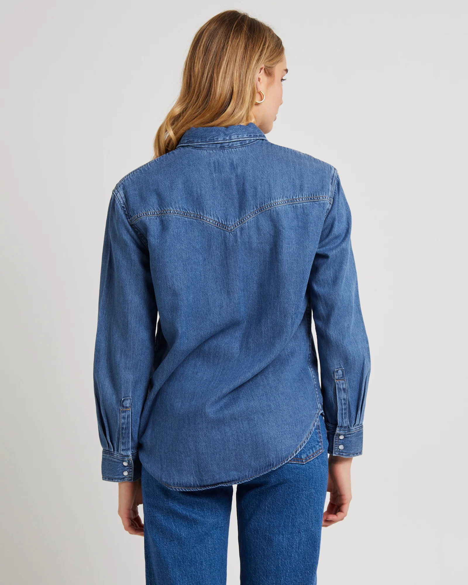 Teodora Western Denim Shirt - Image 2