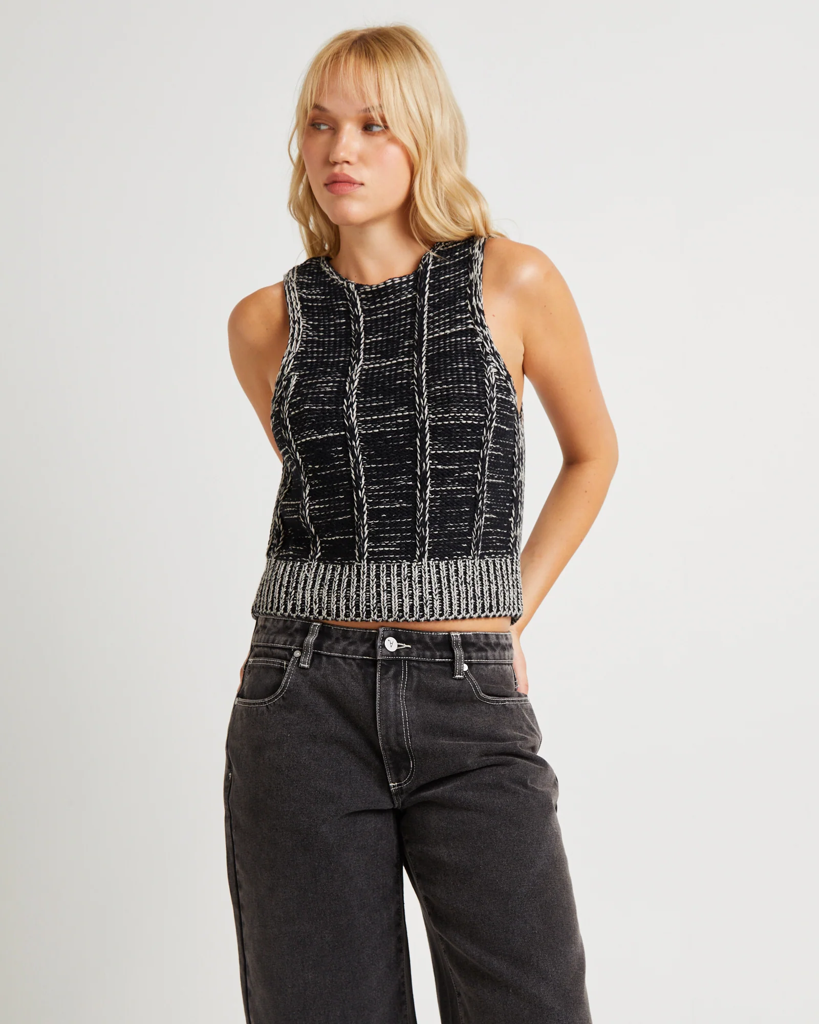 Textured Knit Tank Top